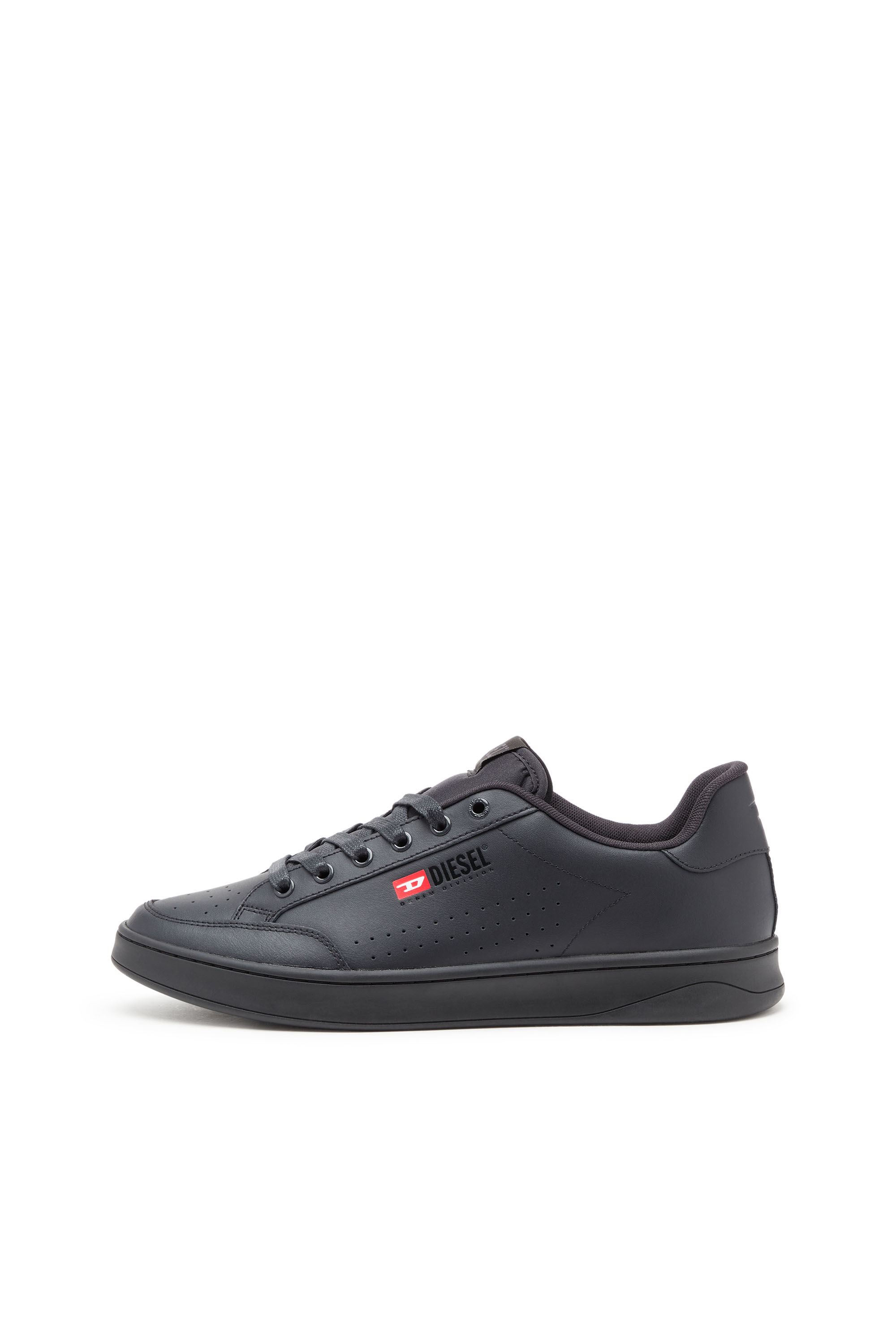 Diesel - S-ATHENE VTG, Man's S-Athene-Low-top sneakers in leather and nylon in Black - 7