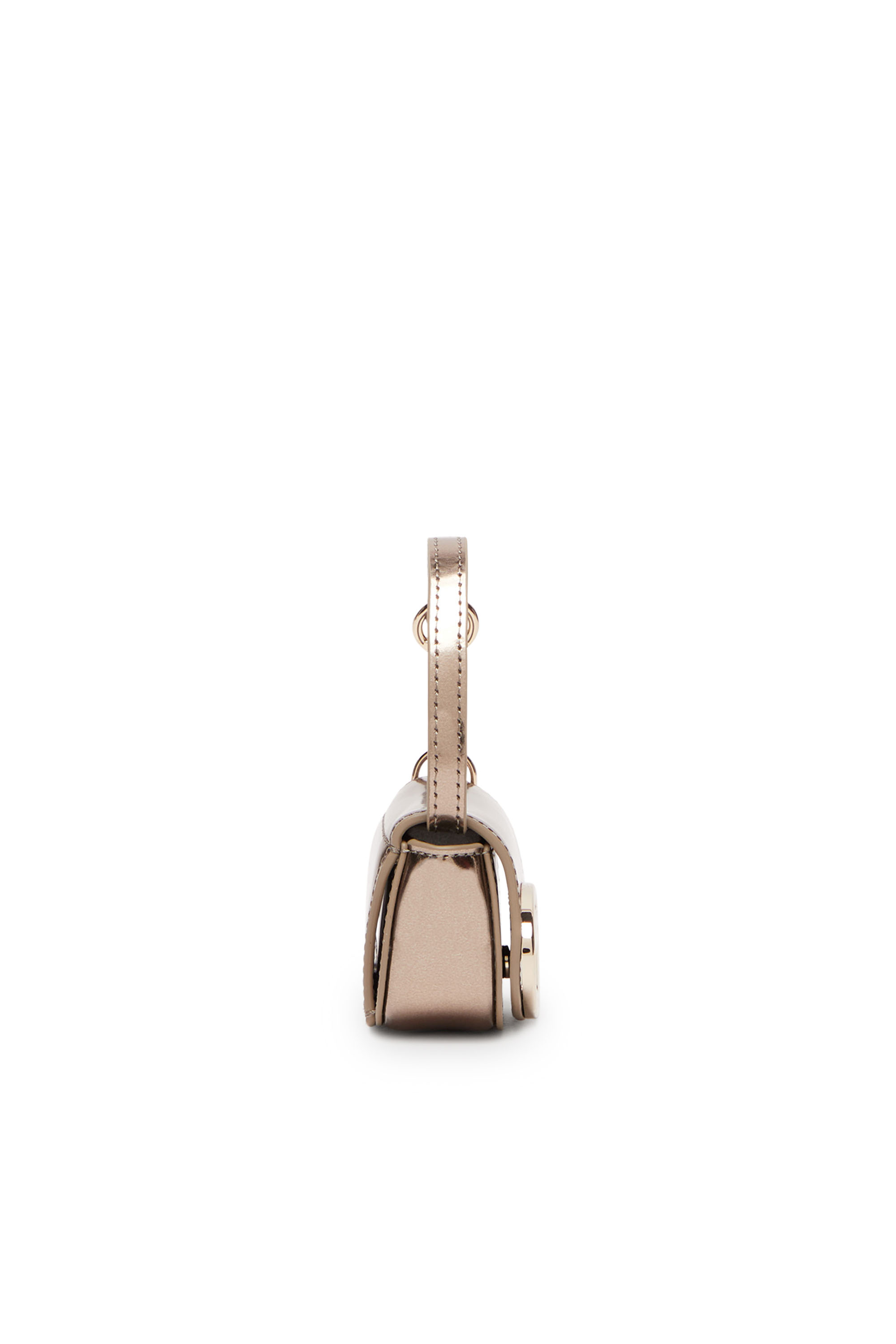 Diesel - 1DR XXS, Woman's Bag charm in metallic leather in Bronze - 3