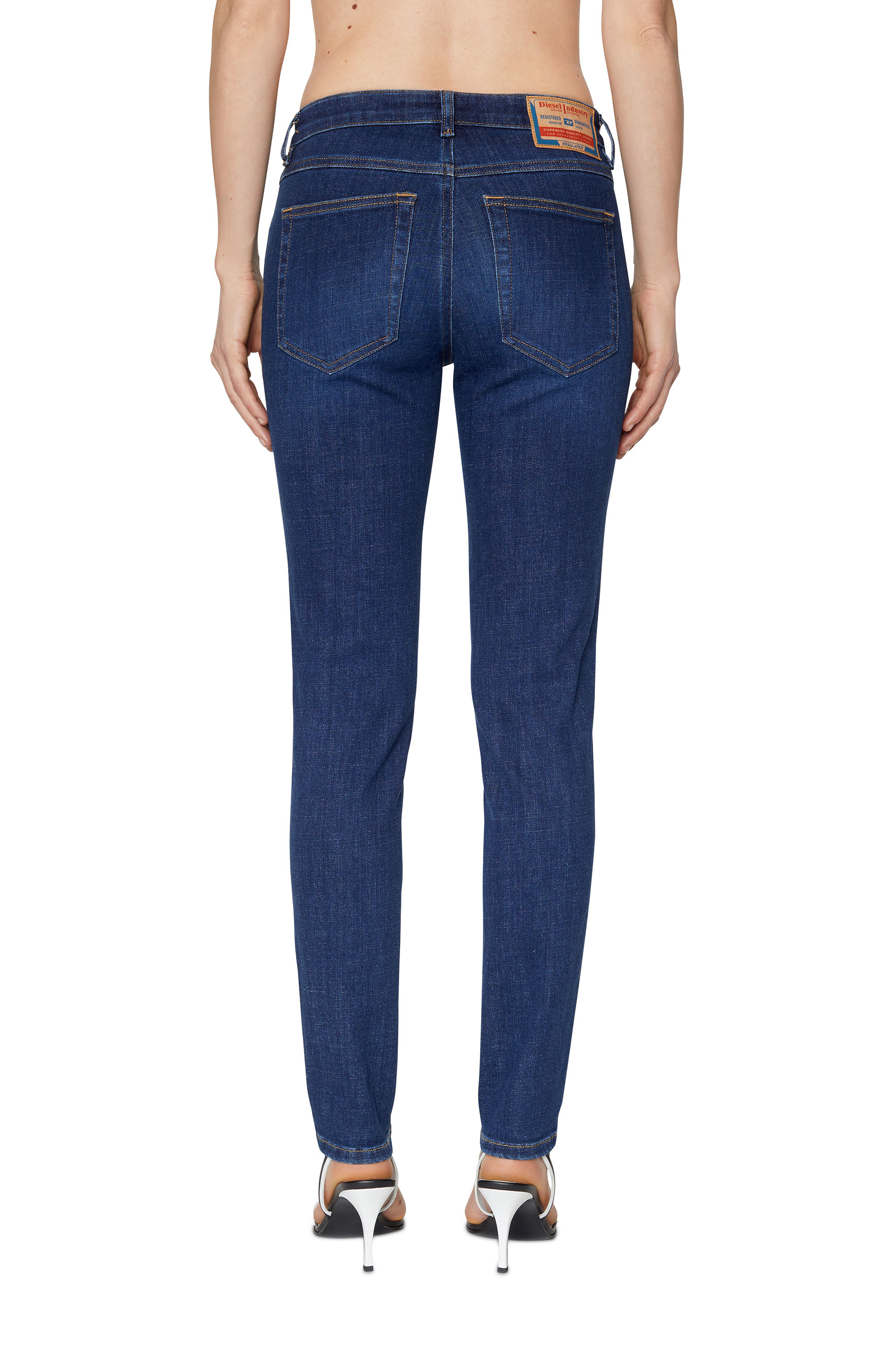 Diesel - Woman's Skinny Jeans 2015 Babhila 09C58, Dark Blue - 3