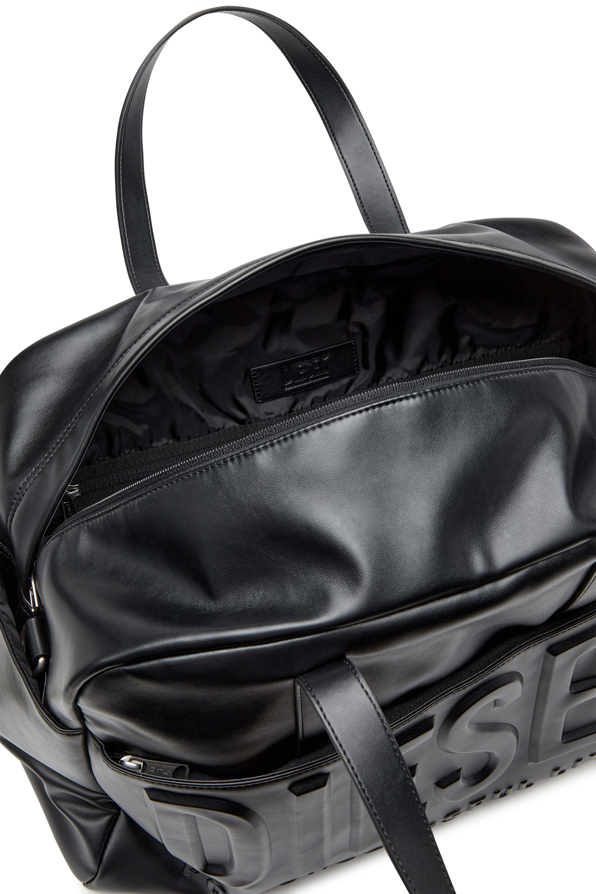 Diesel - DSL 3D DUFFLE L X, Dsl 3D L-Talego con logotipo 3D extremo Hombre in Negro - 4