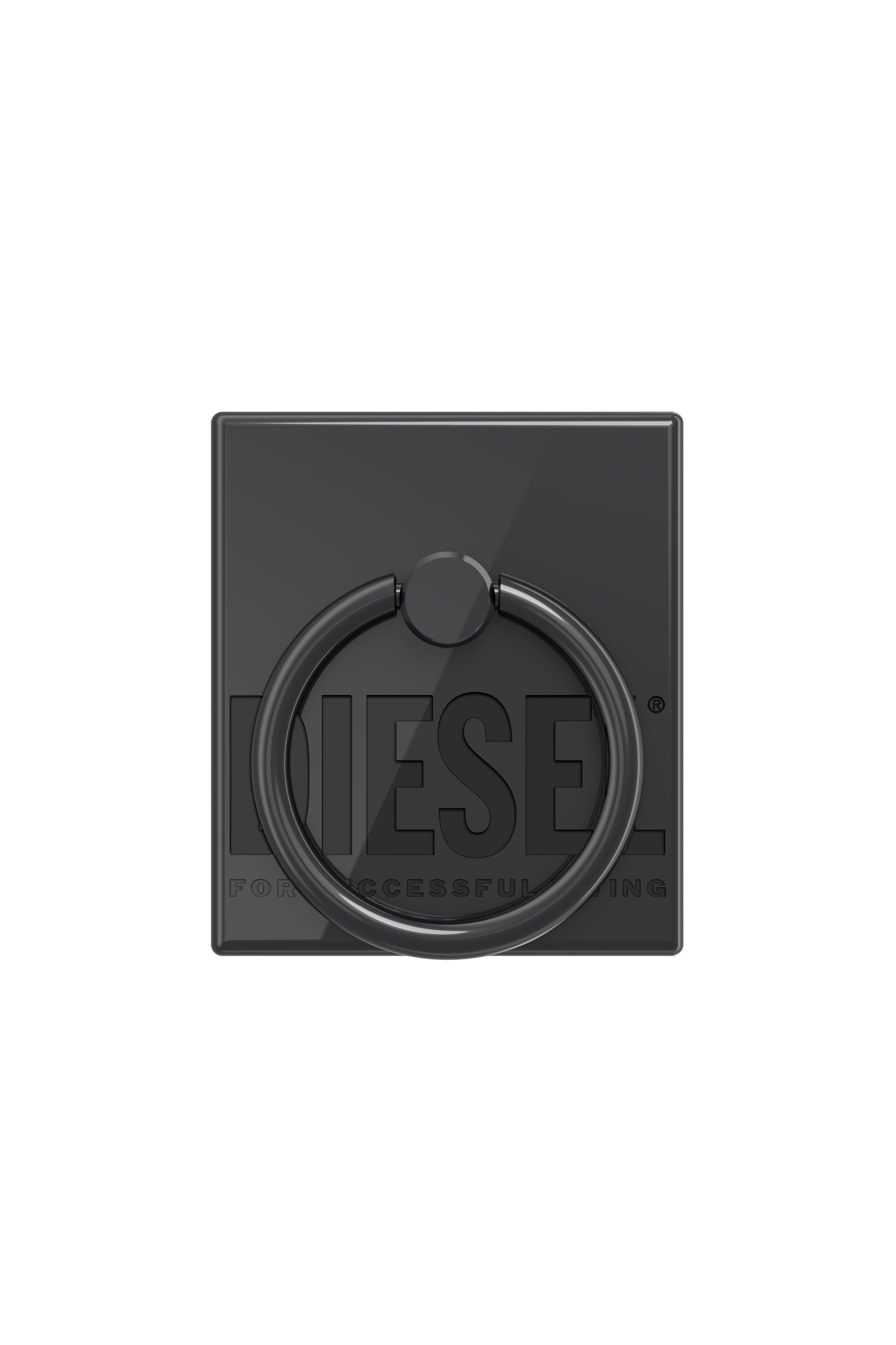 Diesel - 45840 RING STAND, Unisex's Universal phone ring rectangle in Black - 1