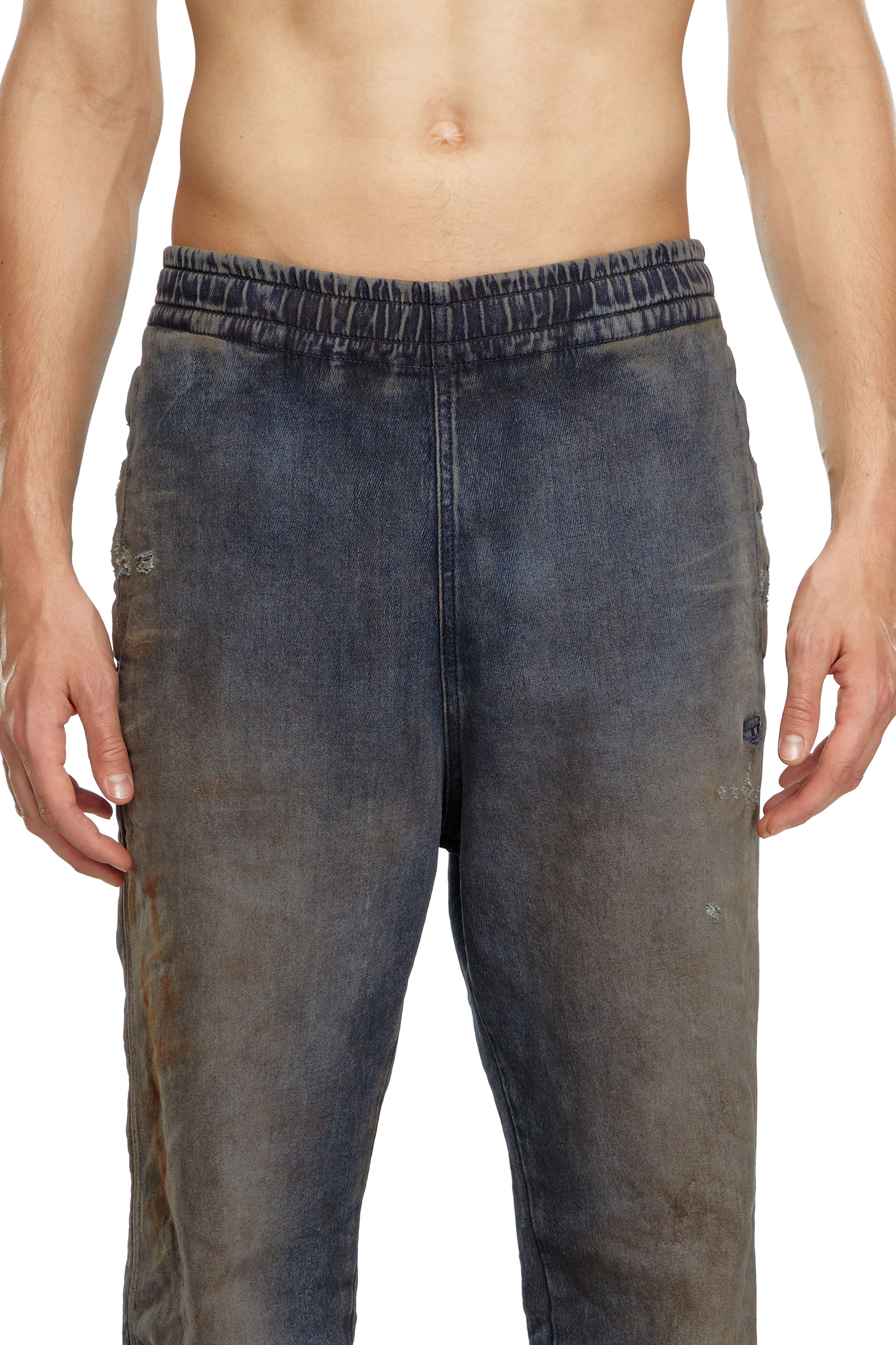 Diesel - Slim D-Labb Track denim 068LV Hombre, Azul Oscuro - 4