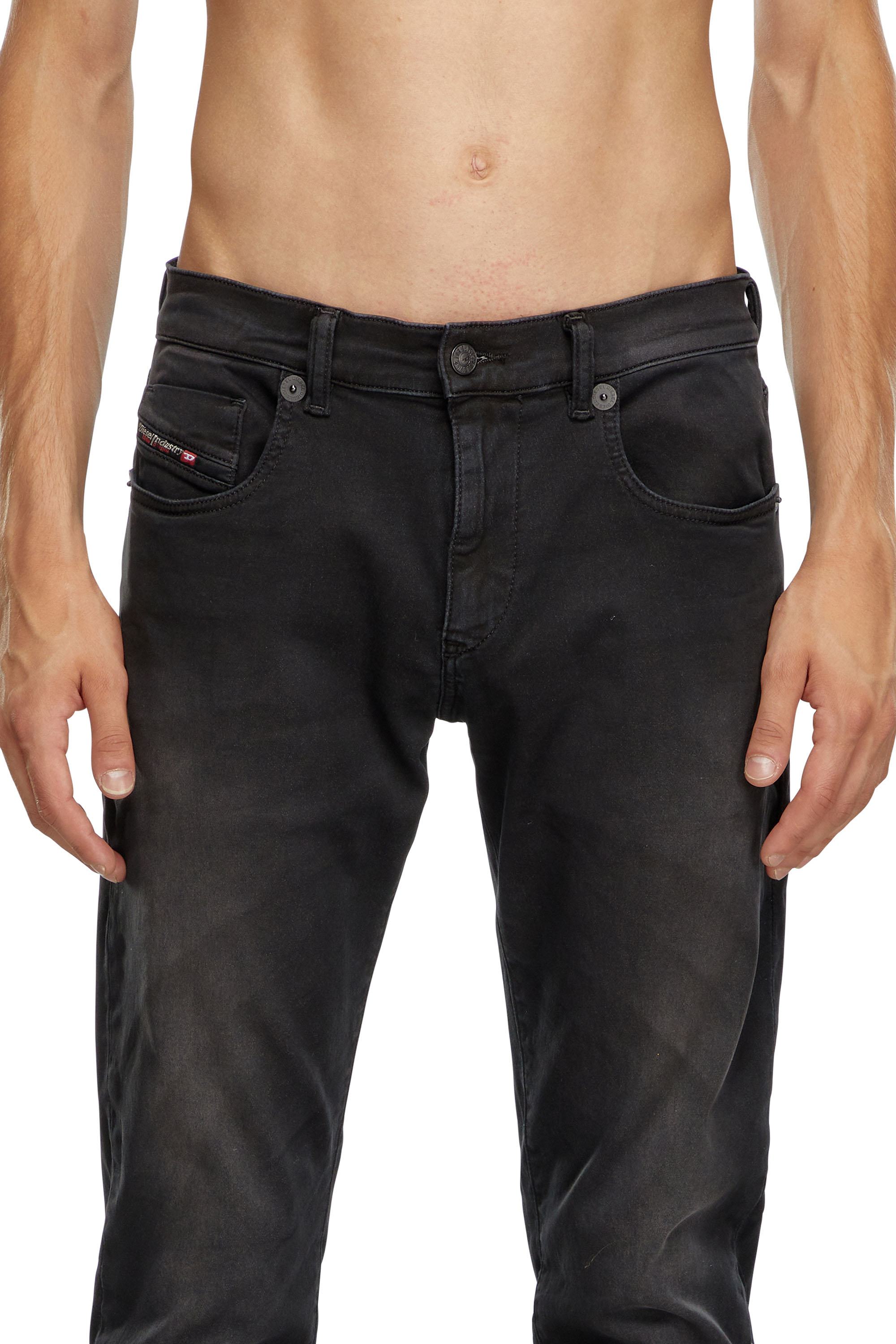 Diesel - Slim 2060 D-Strukt Joggjeans® 0670M Hombre, Negro/Gris oscuro - 5