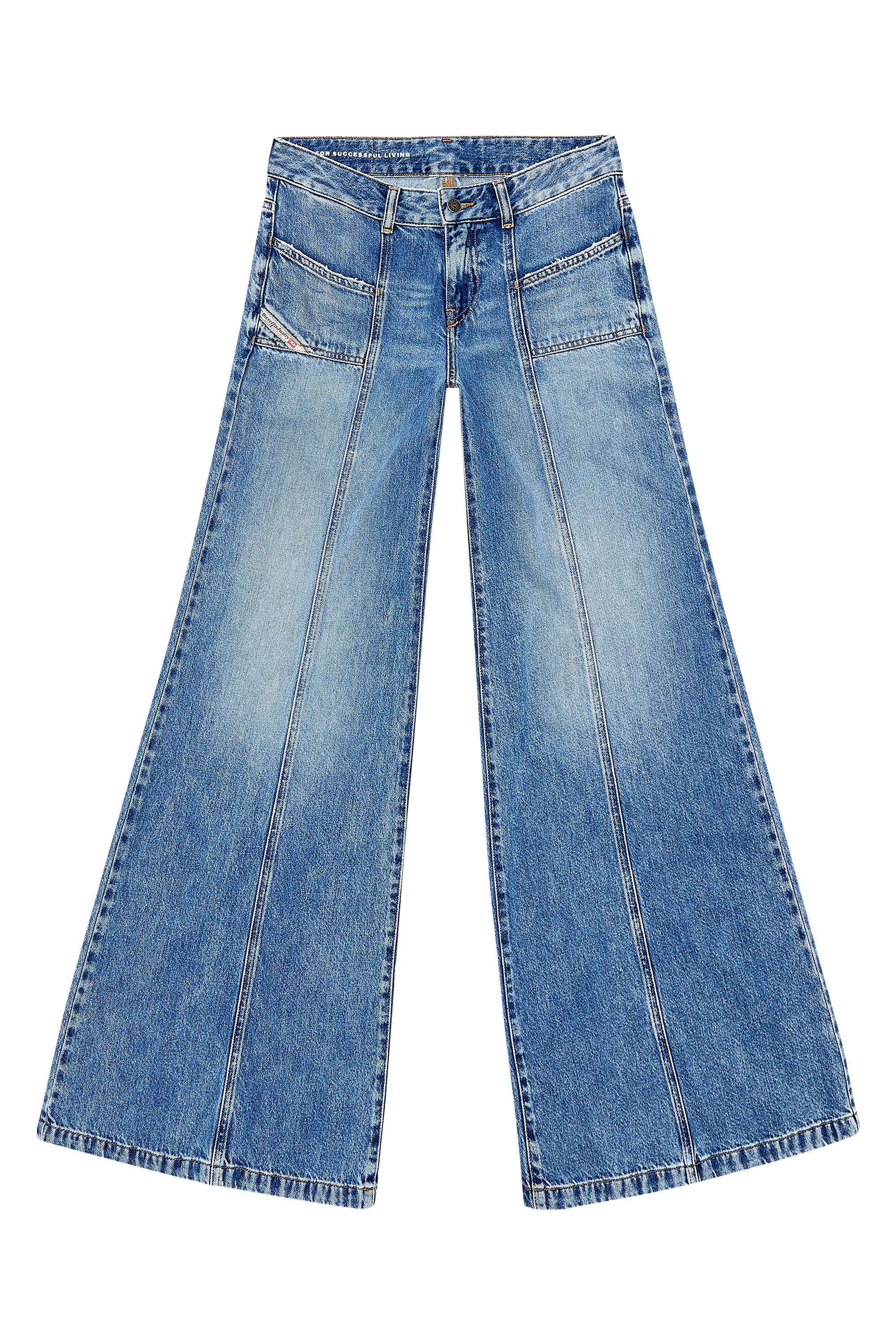 Diesel - Woman's Flare Jeans D-Akii 09H95, Medium blue - 5