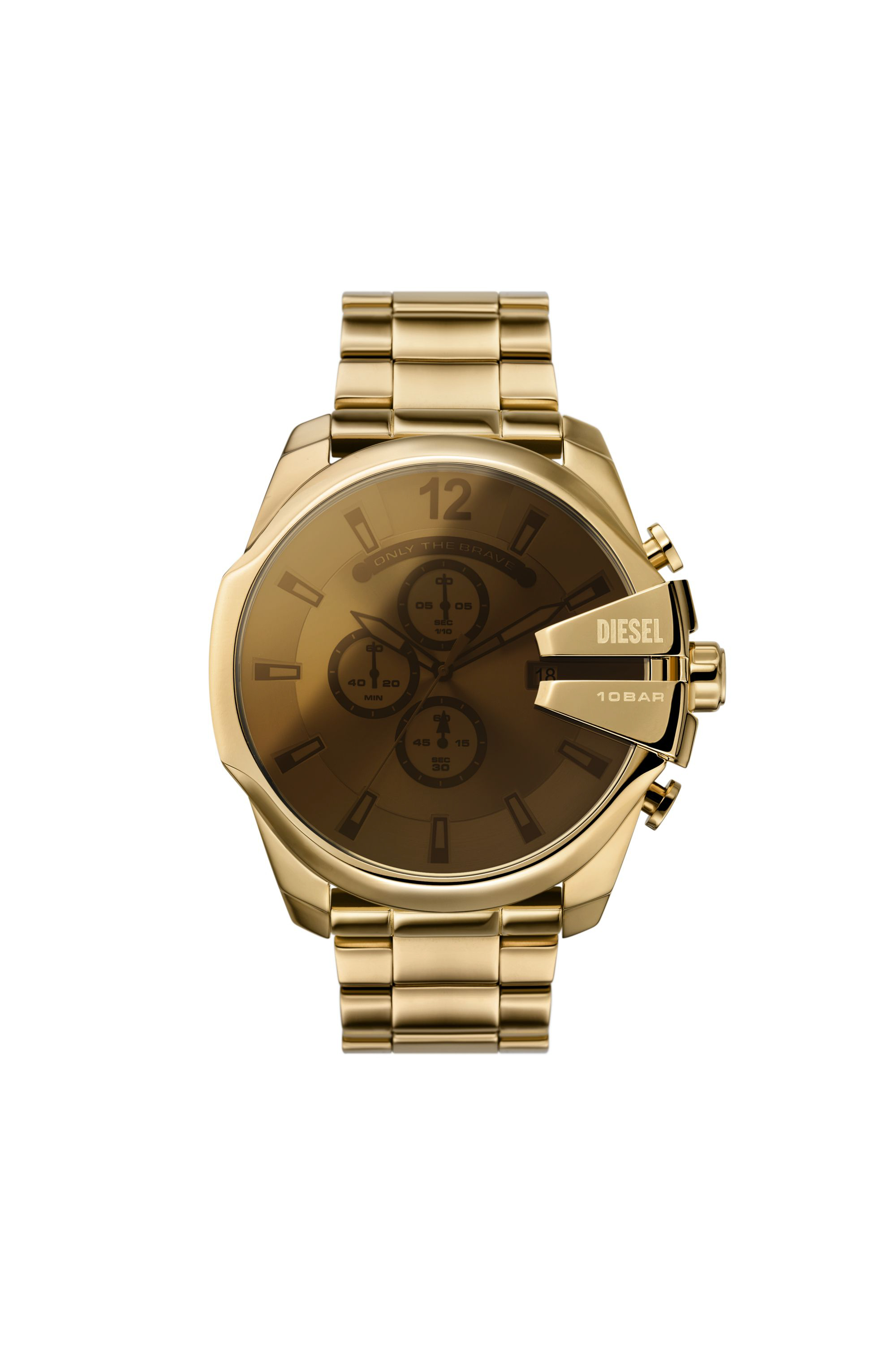 Diesel - DZ4662, Reloj Mega Chief de acero inoxidable en tono dorado con cronógrafo Hombre in Dorado - 1