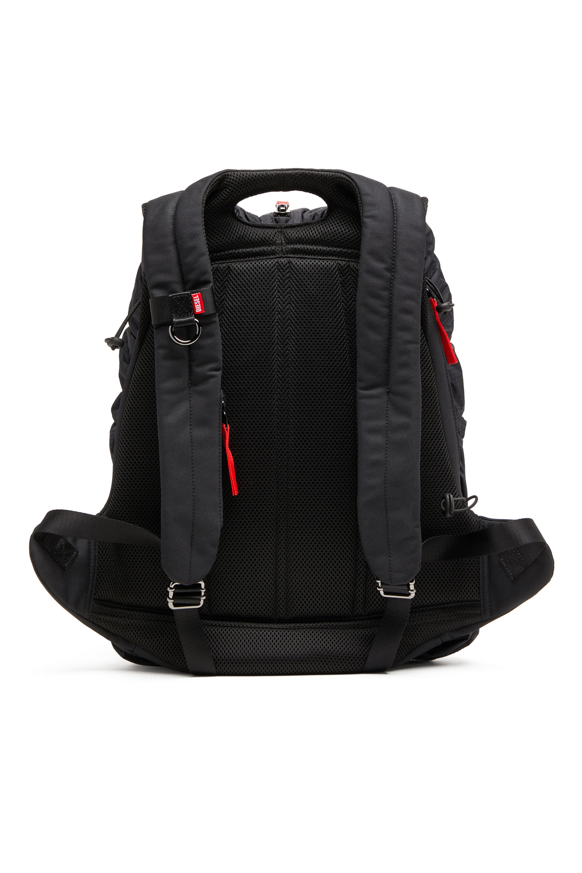 Diesel - ZIP-D BACKPACK X, Zip-D-Mochila de tejido exterior de jacquard a cuadros Hombre in Negro - 2