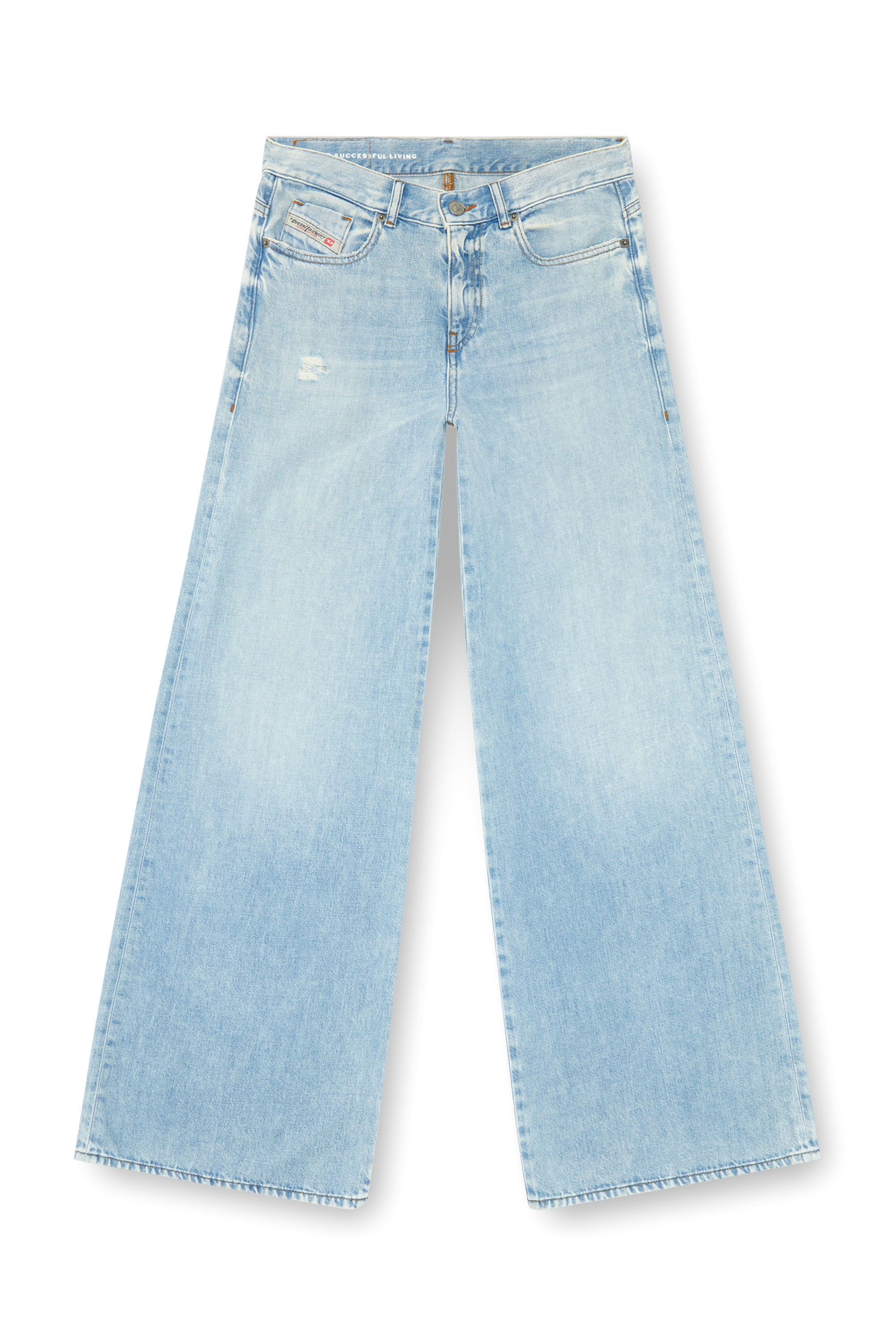 Diesel - Flare Jeans 1978 D-Akemi 068MQ Mujer, Azul Claro - 3