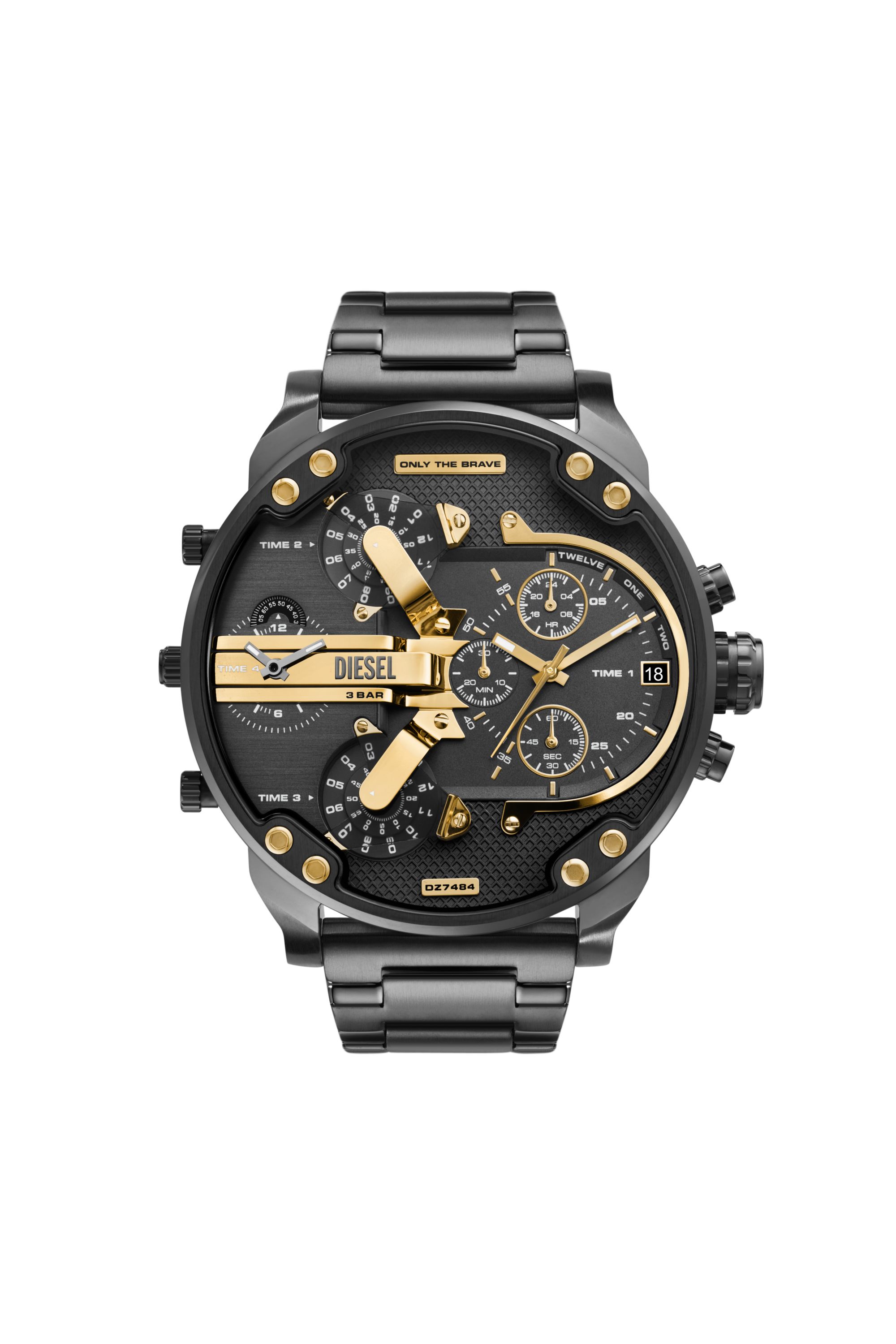 Diesel - DZ7484, Reloj Mr. Daddy de acero inoxidable en dos tonos Hombre in Gris - 1