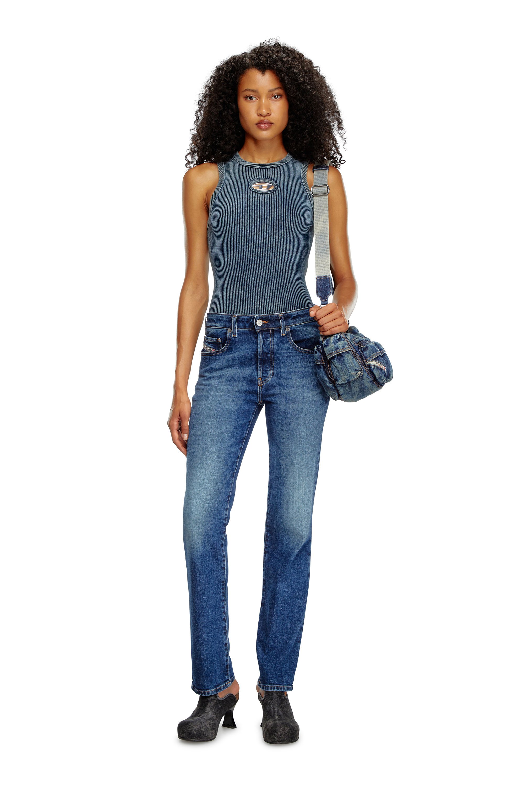 Diesel - Regular Jeans 1989 D-Mine 09I28 Mujer, Azul Oscuro - 2