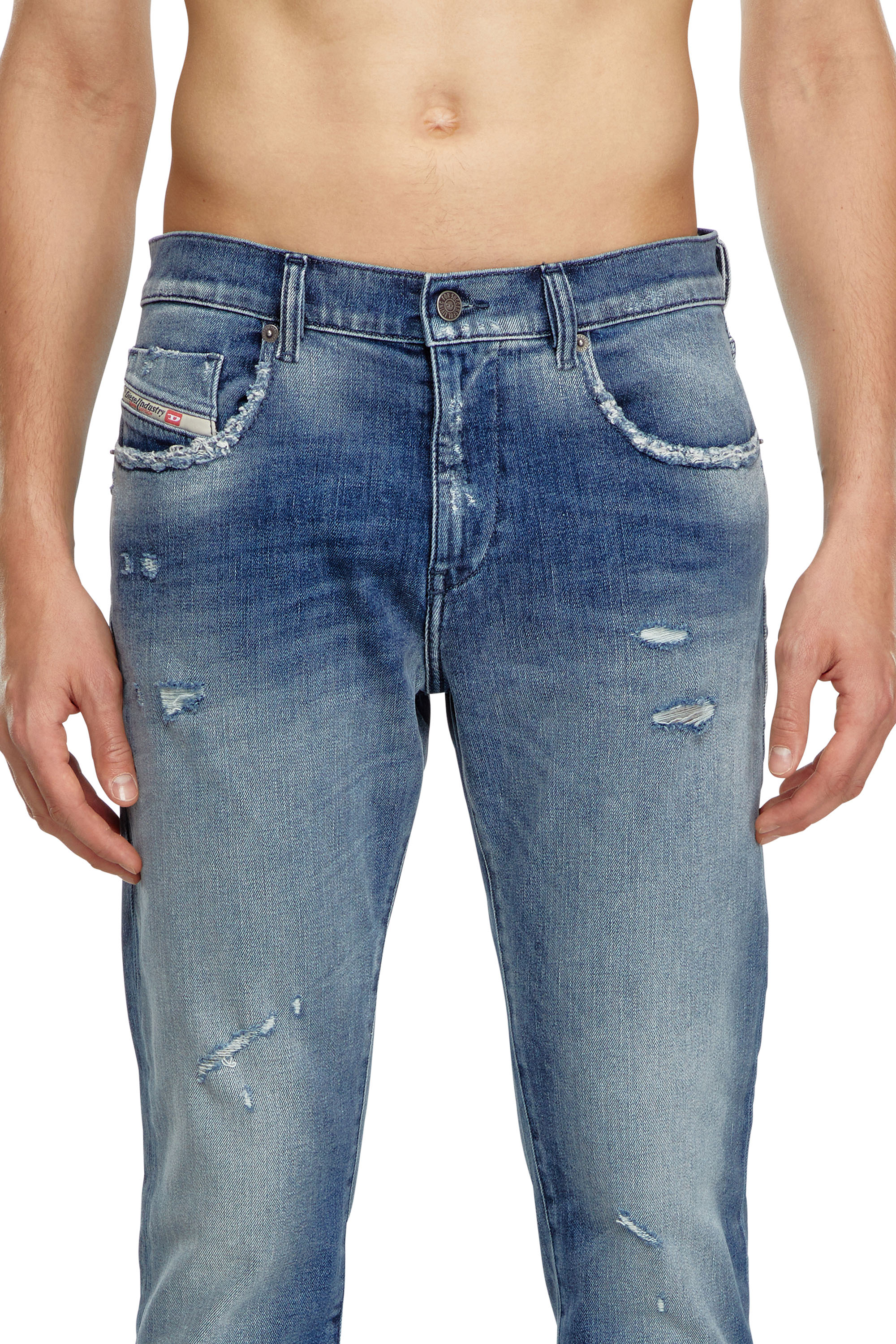 Diesel - Slim Jeans 2019 D-Strukt 09J61 Hombre, Azul medio - 5