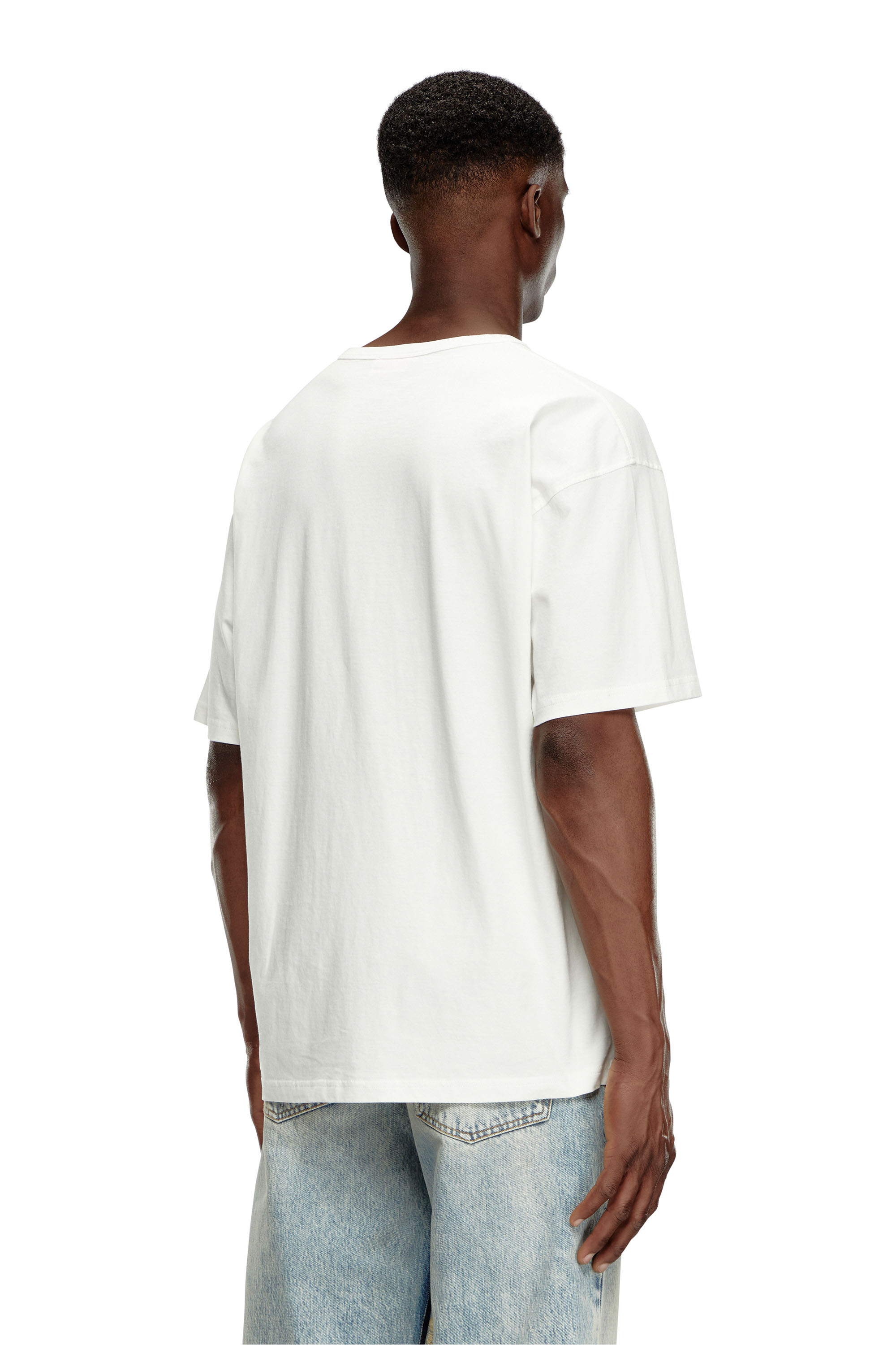 Diesel - T-BOXT-Q16, Man's Long-sleeve T-shirt with printed patch in White - 2