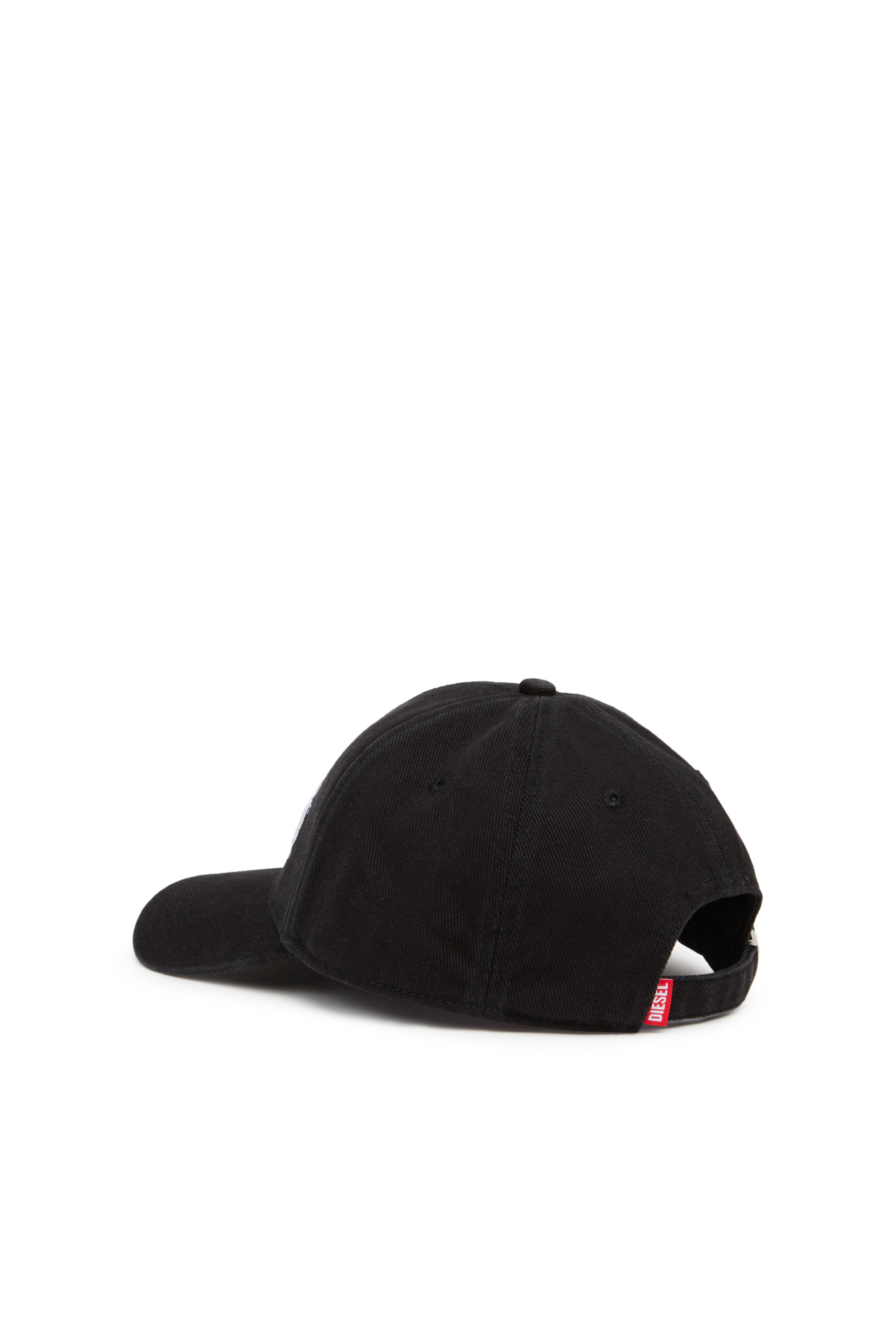 Diesel - CORRY-DIV-WASH, Man's Baseball cap with logo embroidery in Black - 2