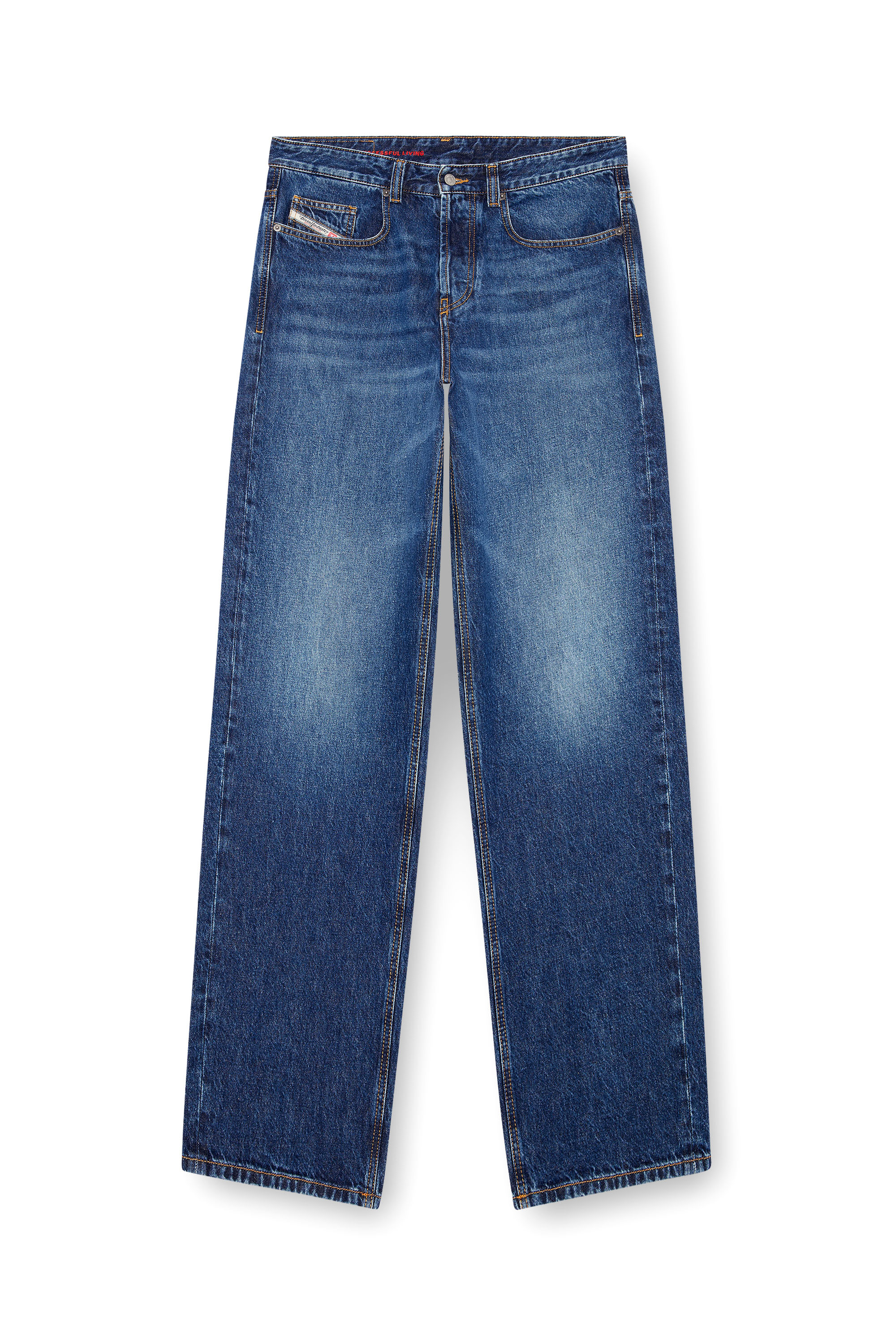 Diesel - Relaxed Jeans 2001 D-Macro 09I27 Hombre, Azul medio - 3