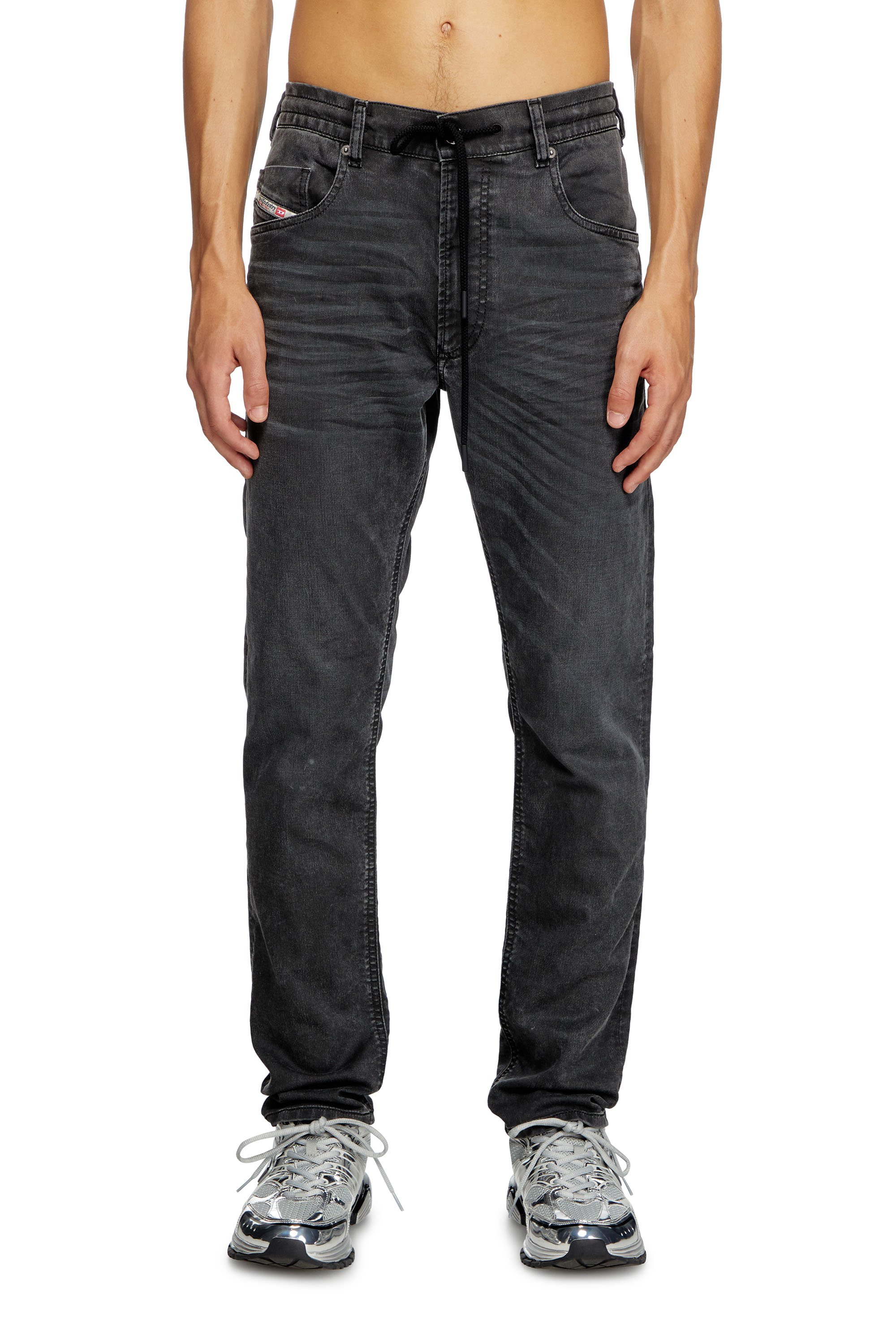 Diesel - Man's Regular 2030 D-Krooley Joggjeans® 09J75, Black - 1