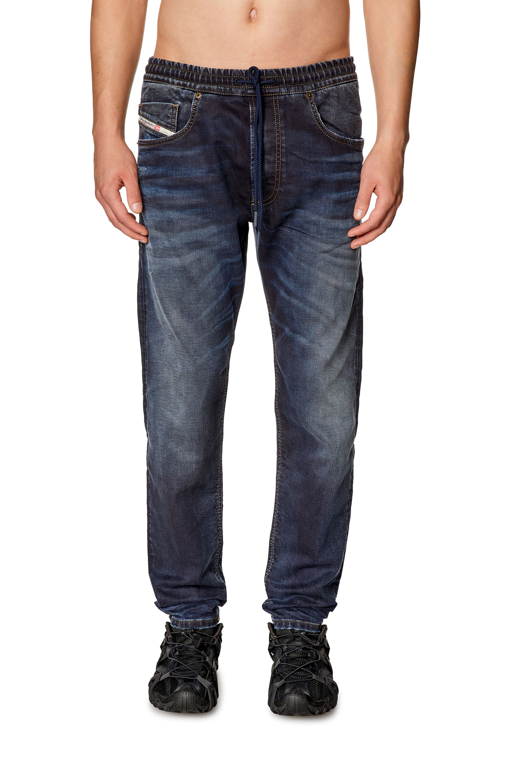 Diesel - Man's Regular 2030 D-Krooley Joggjeans® 09I18, Dark Blue - 1