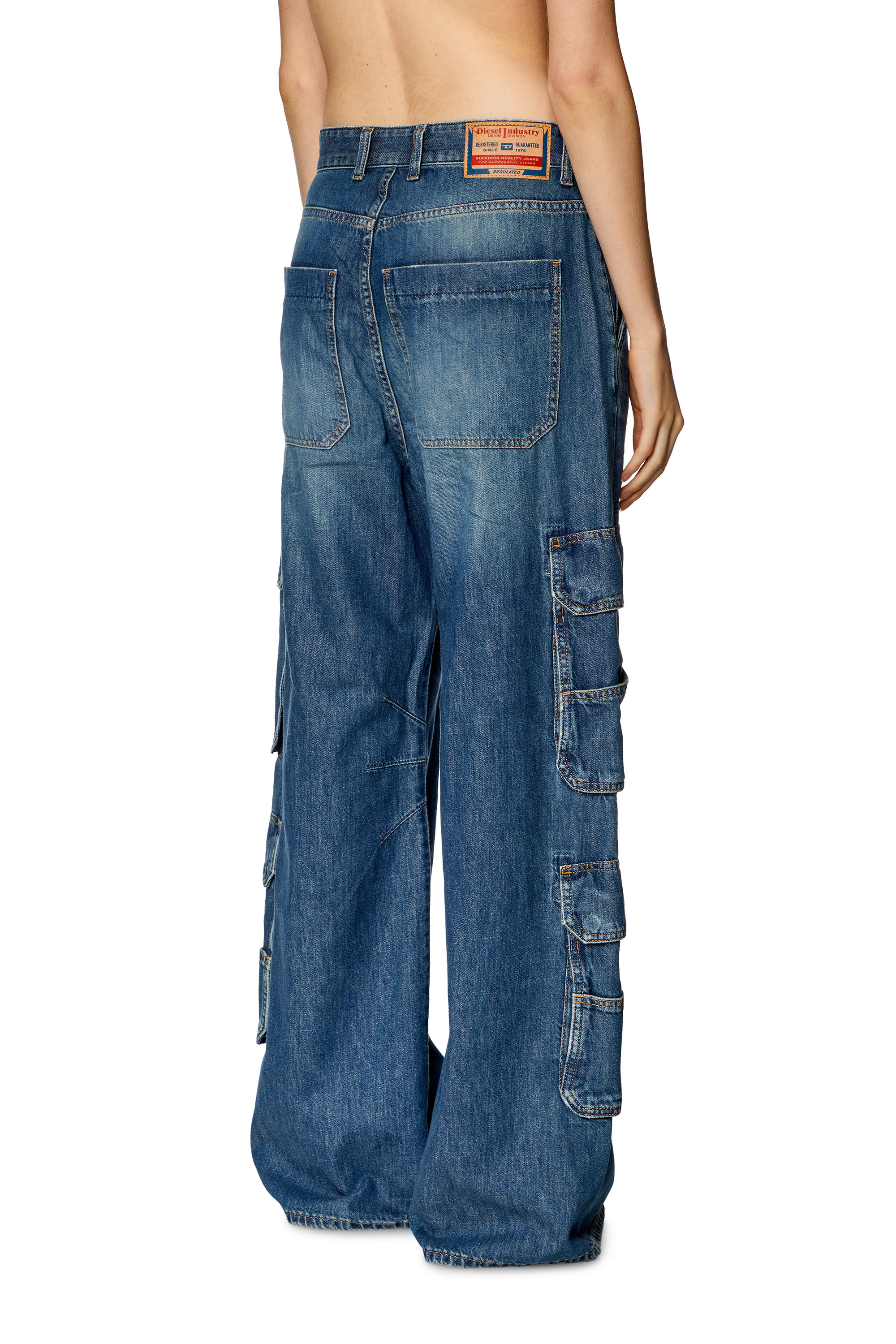 Diesel - Relaxed Jeans 1996 D-Sire 0NJAN Mujer, Azul Claro - 4