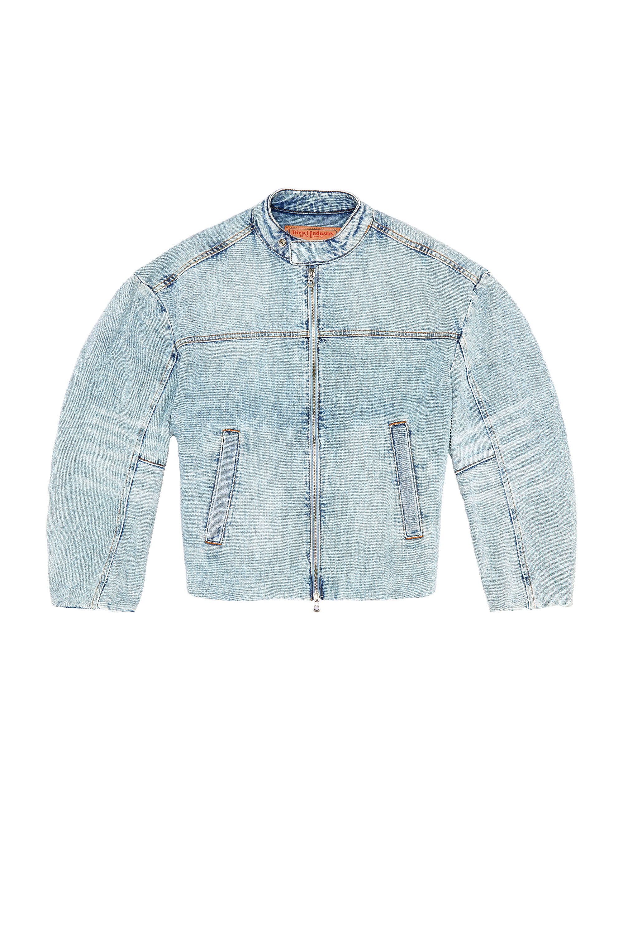 Diesel - DE-MARGE-FSE, Woman's Oversized jacket in crystal denim in Light Blue - 6