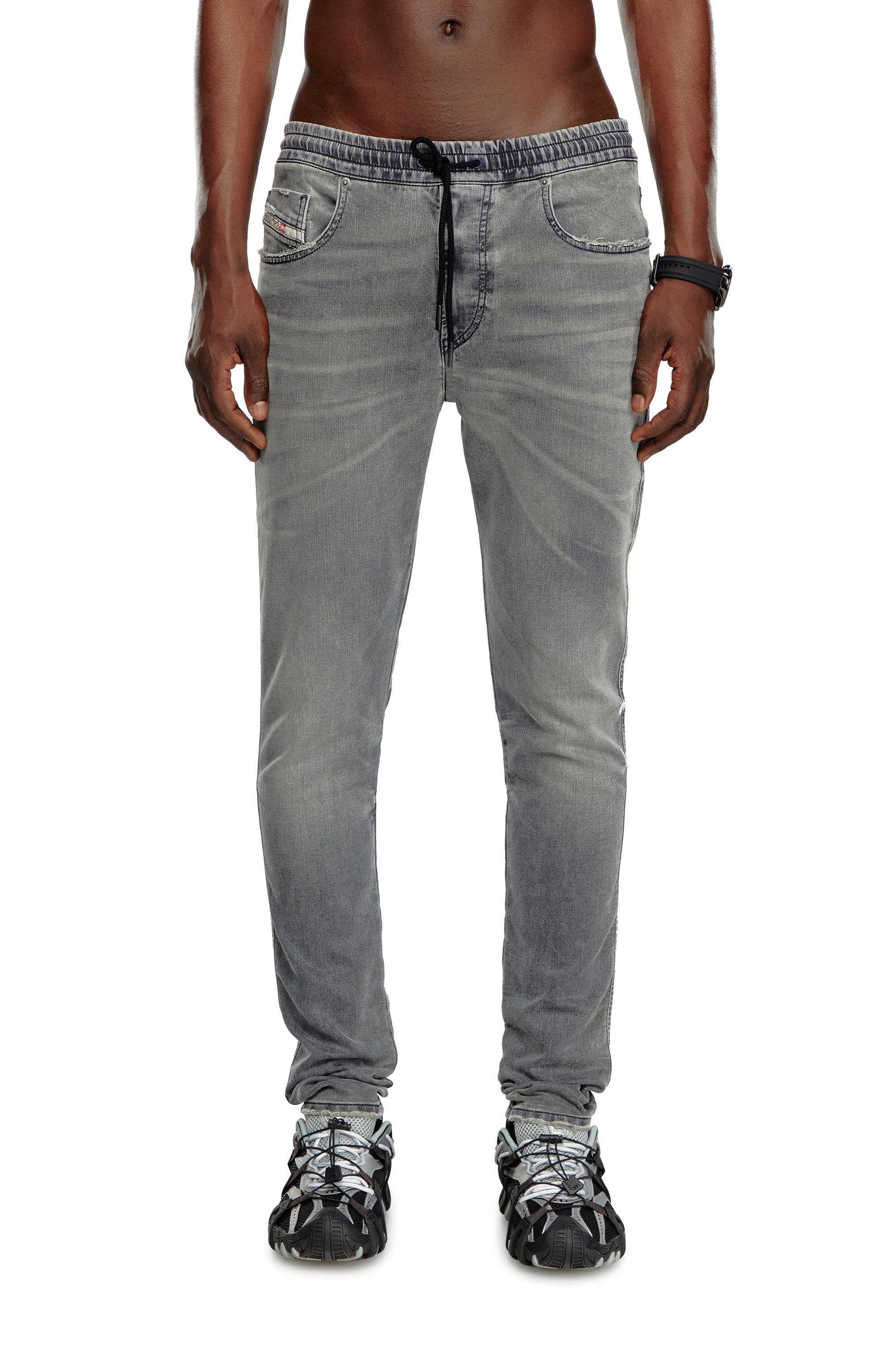 Diesel - Man's Slim 2060 D-Strukt Joggjeans® 068LT, Dark grey - 2