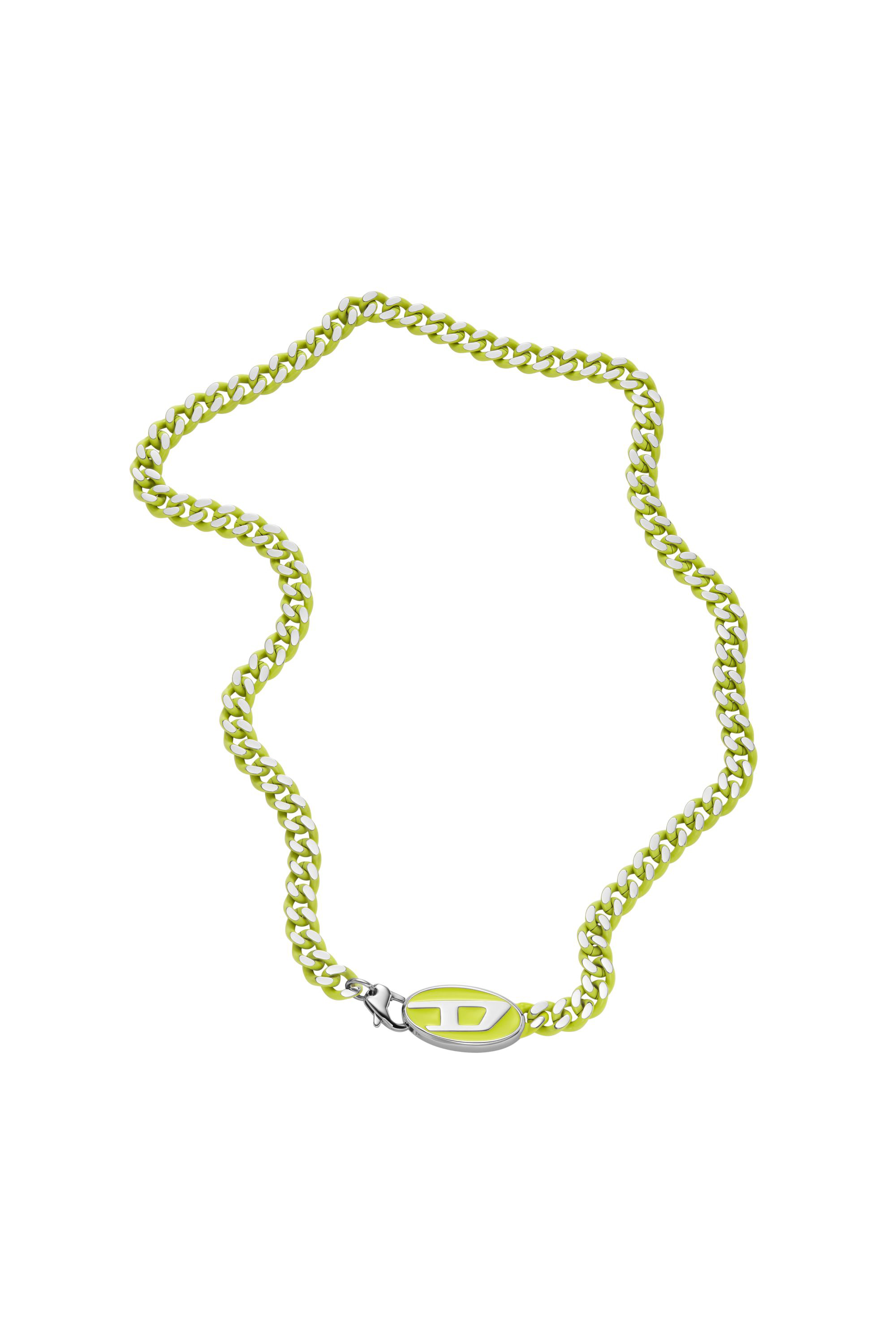 Diesel - DX1507, Collar de cadena de acero inoxidable Unisex in Amarillo - 2