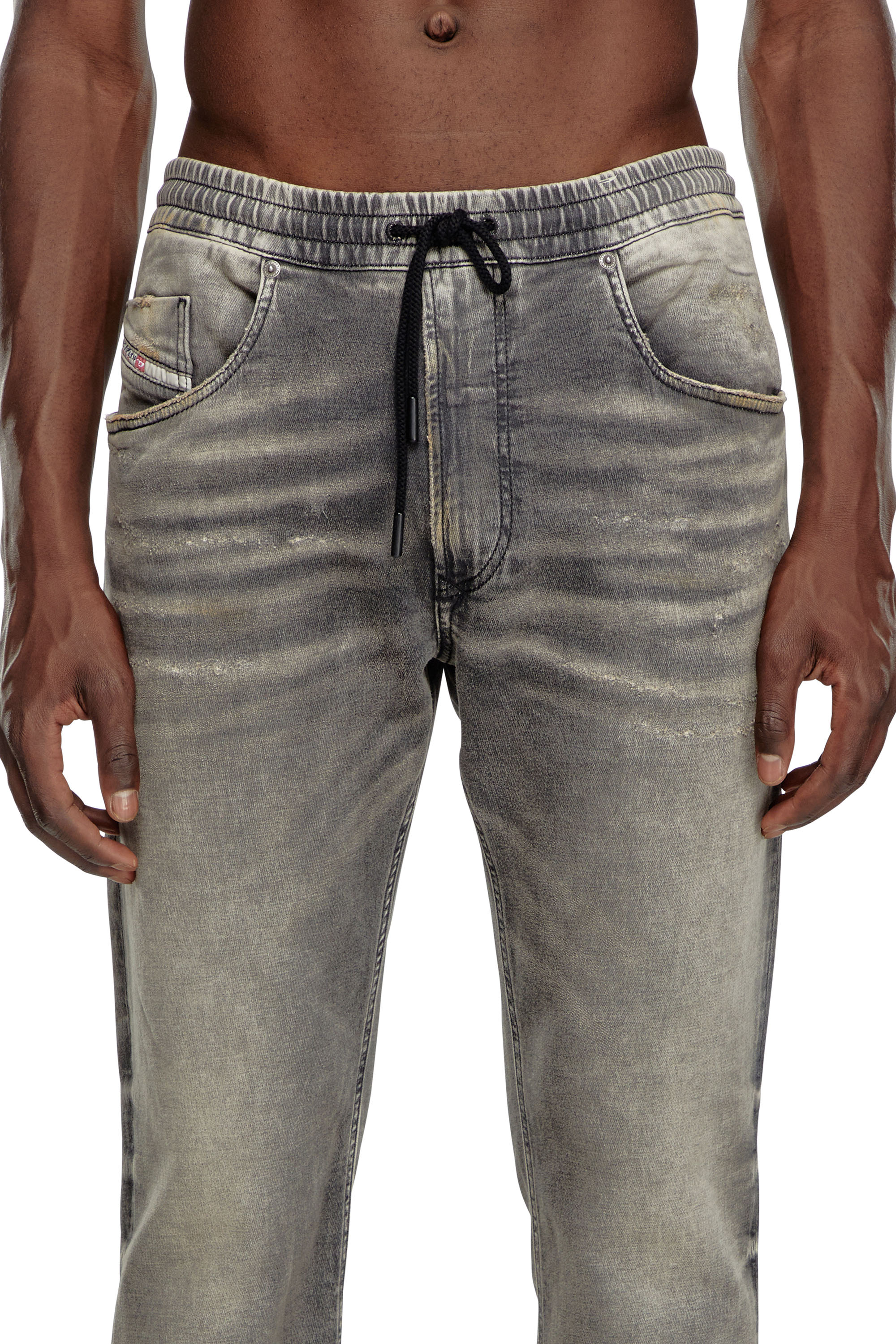 Diesel - Man's Regular 2030 D-Krooley Joggjeans® 068LQ, Grey - 4