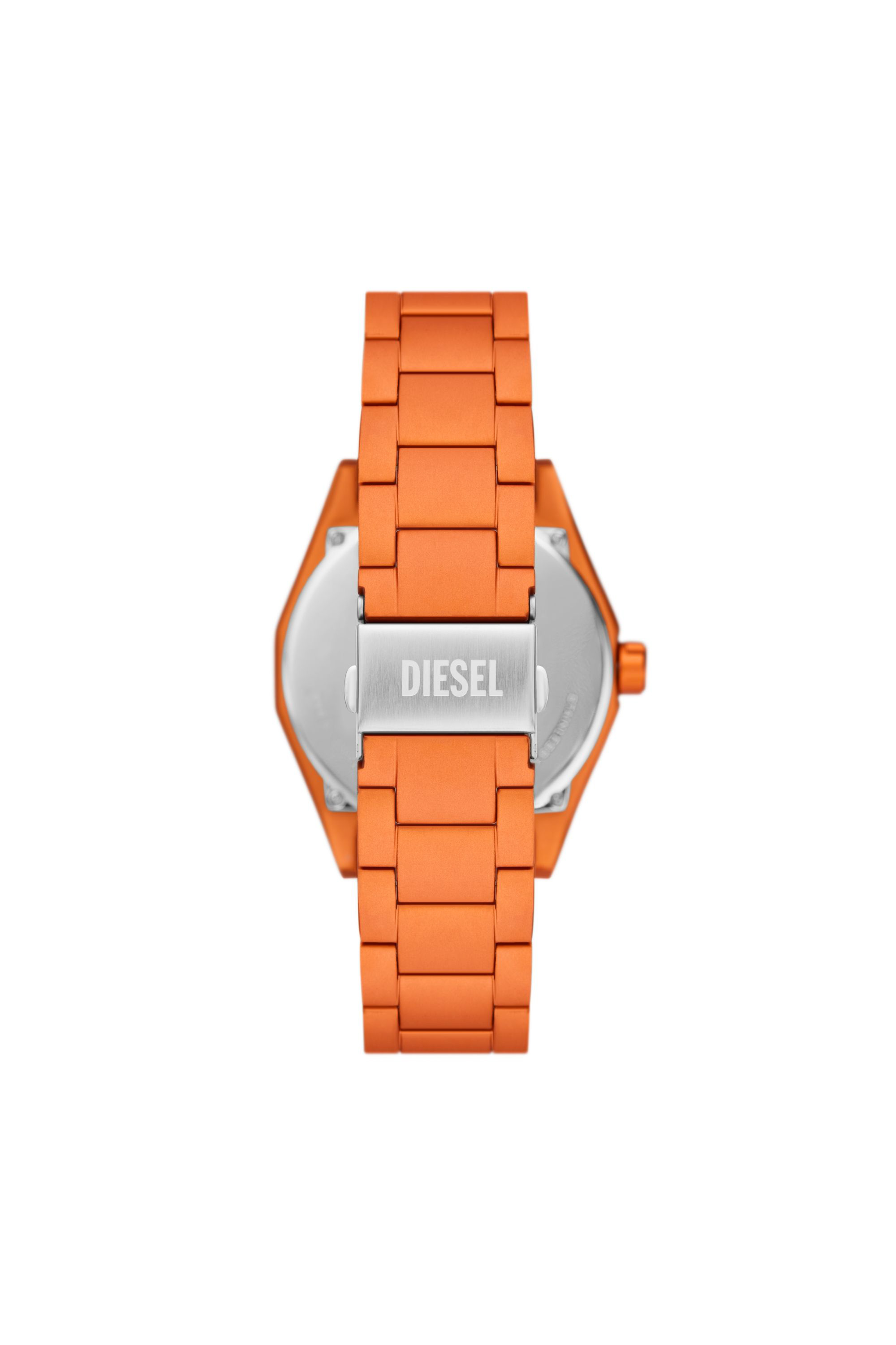 Diesel - DZ2209, Man's Scraper three-hand orange aluminum watch in Orange - 2