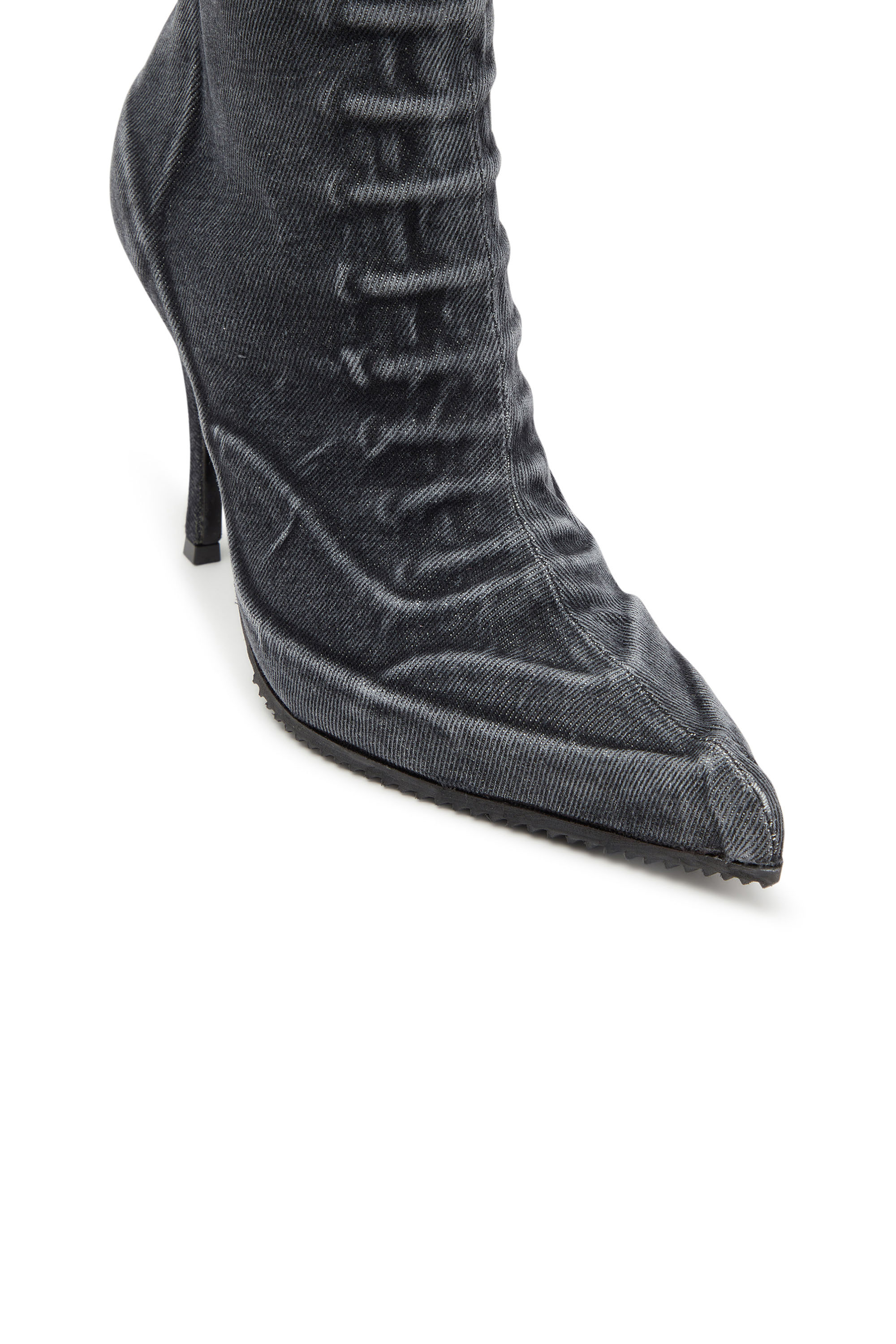 Diesel - D-CLOUD HBT, Woman's D-Cloud-Boot in washed denim in Black - 5