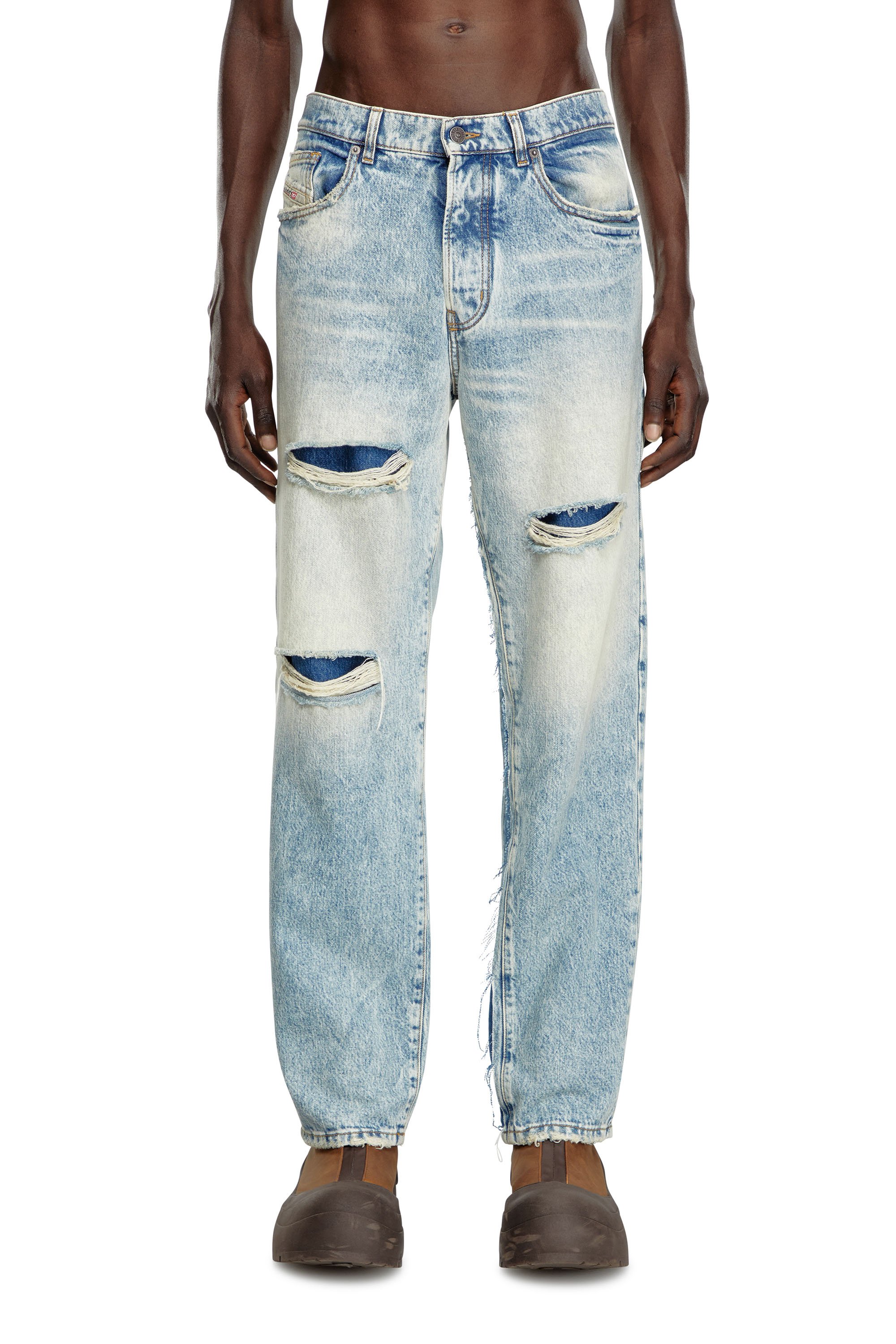 Diesel - Man's Relaxed Jeans D-Fire 0AJEN, Light Blue - 2