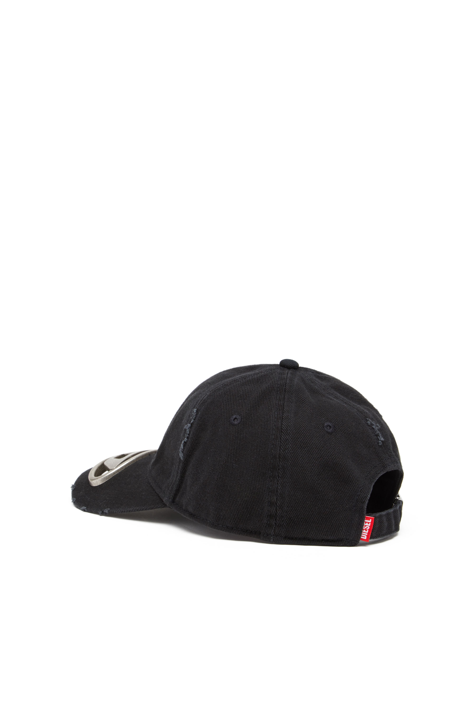 Diesel - C-BEAST-A1, Gorra de béisbol con placa de metal Oval D Hombre in Negro - 2