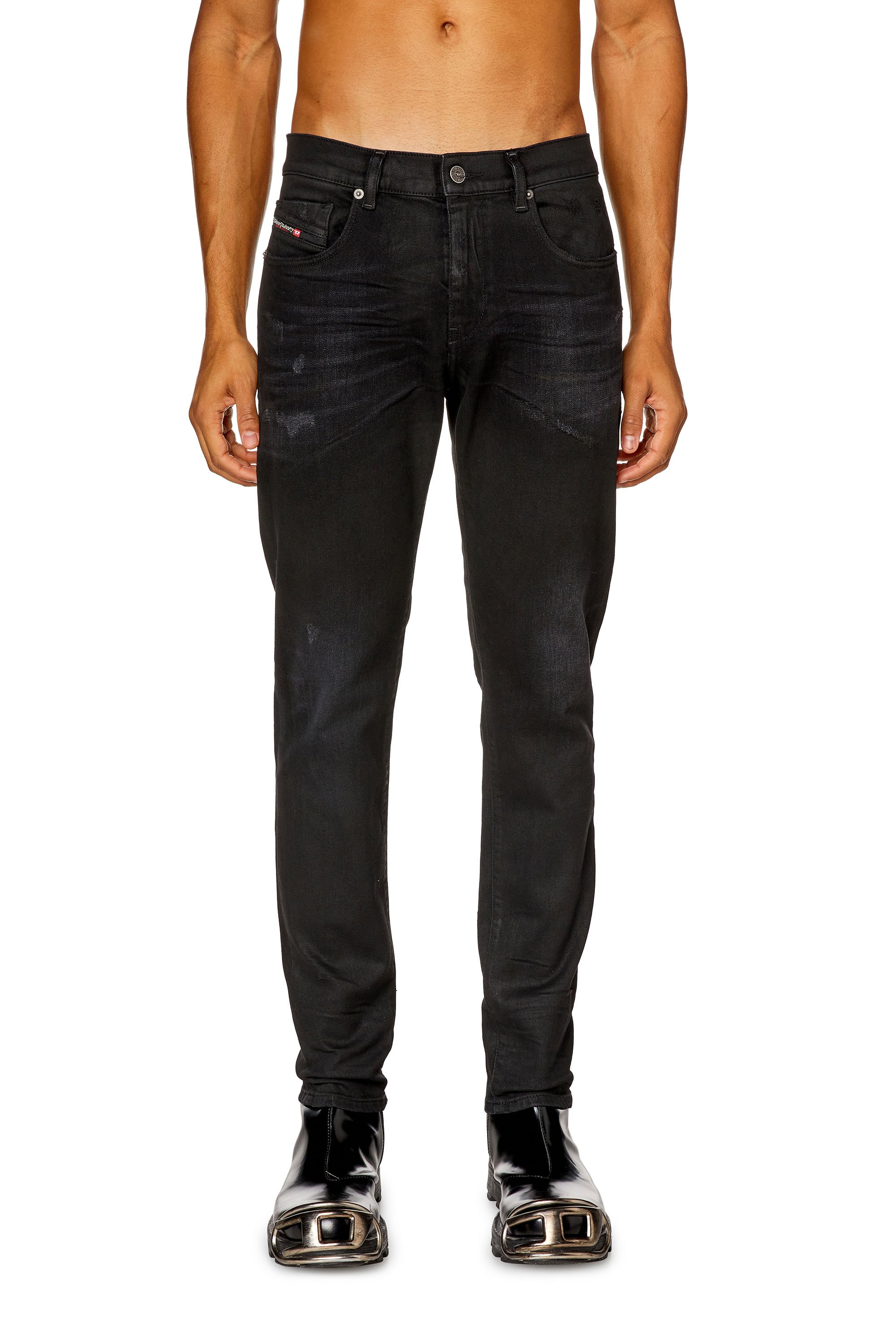 Diesel - Slim Jeans 2019 D-Strukt 09I19 Hombre, Negro/Gris oscuro - 1