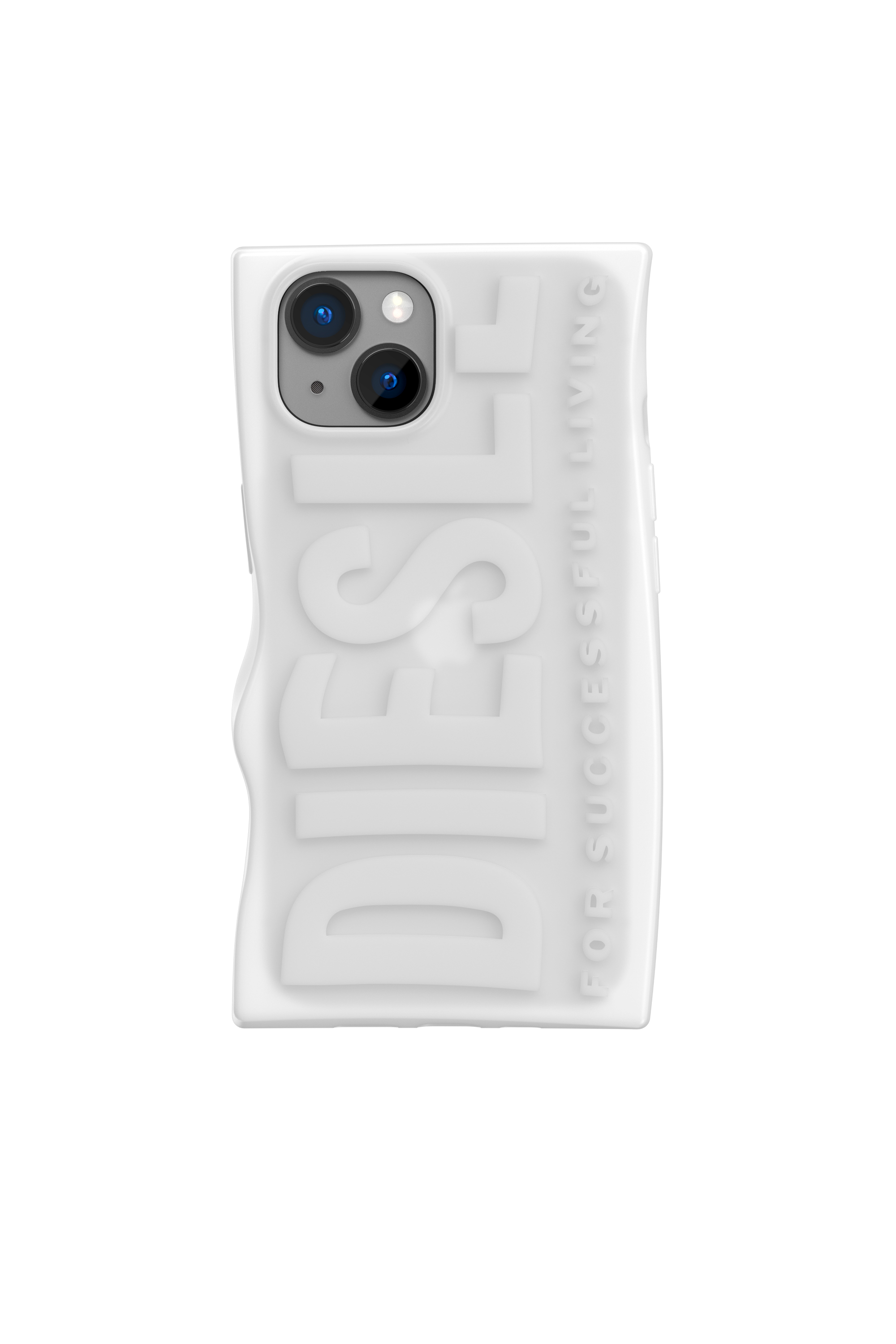 Diesel - 54122 MOULDED CASE, Funda D By iPhone 13/iPhone 14 Unisex in Blanco - 2