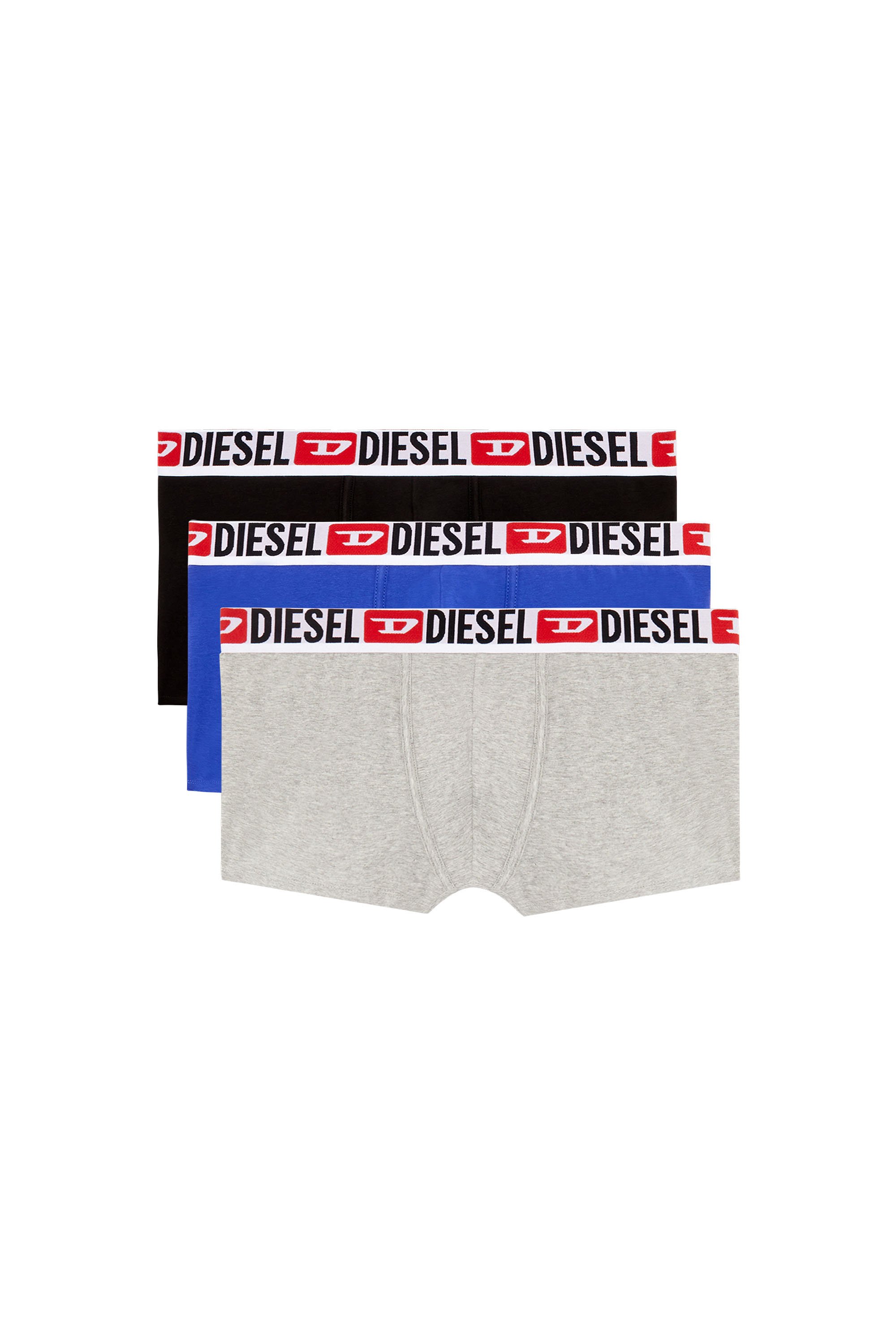 Diesel - UMBX-DAMIENTHREEPACK, Set de tres calzoncillos bóxer con logotipo en la cintura Hombre in Multicolor - 1