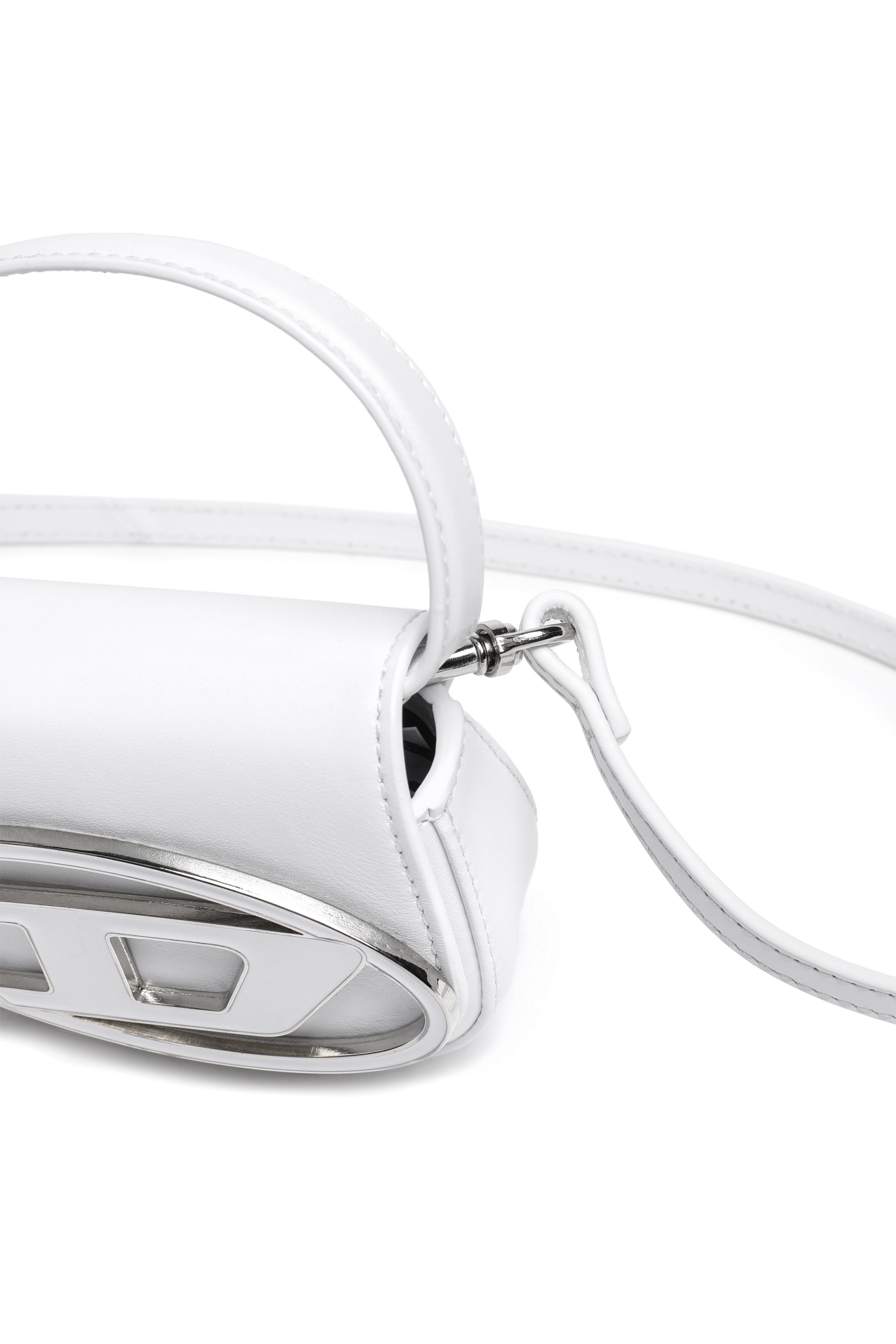 Diesel - 1DR XS, Woman's 1DR XS-Iconic mini bag with D logo plaque in White - 5