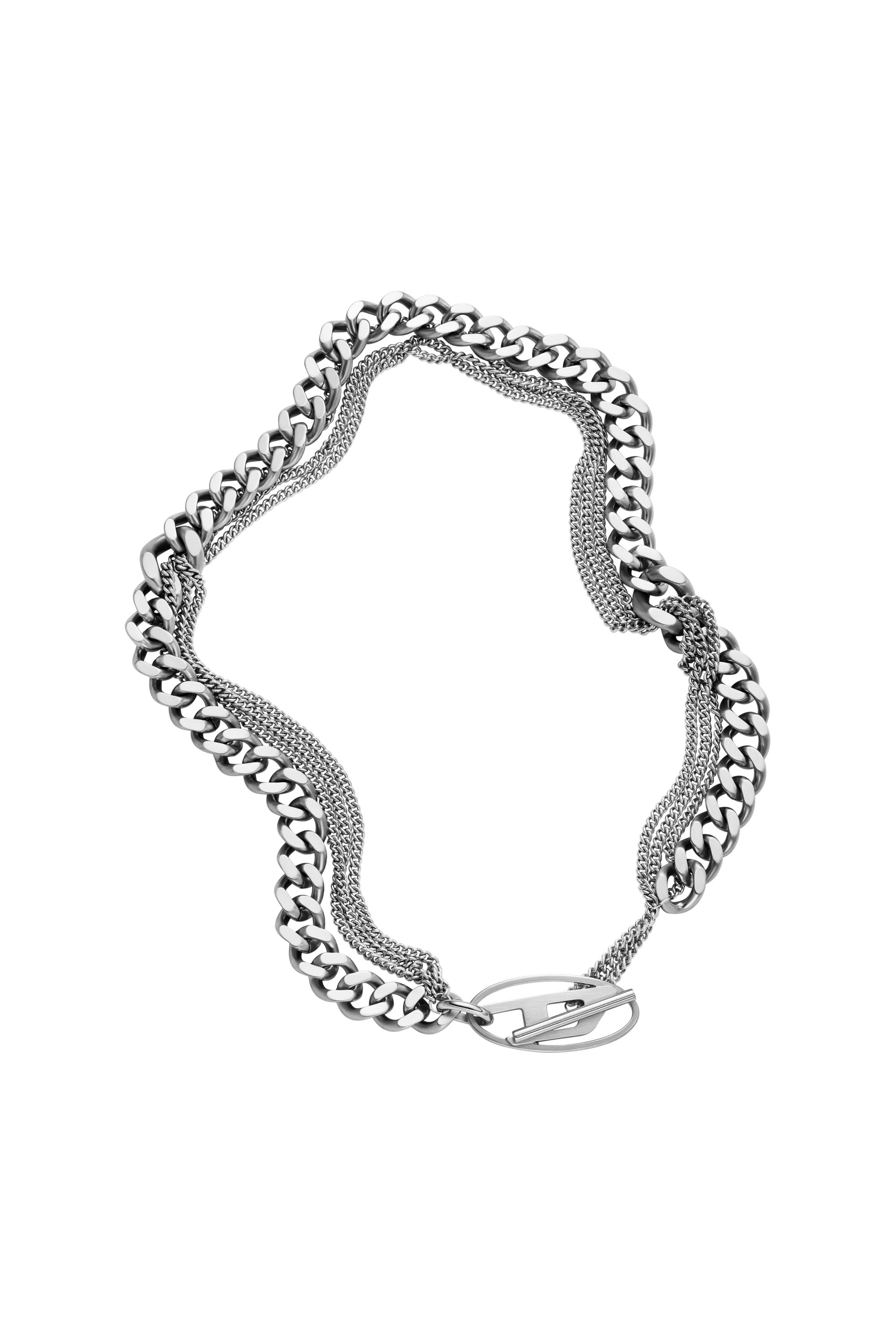 Diesel - DX1549040 JEWEL, Collar de cadena de acero inoxidable Unisex in Plateado - 2