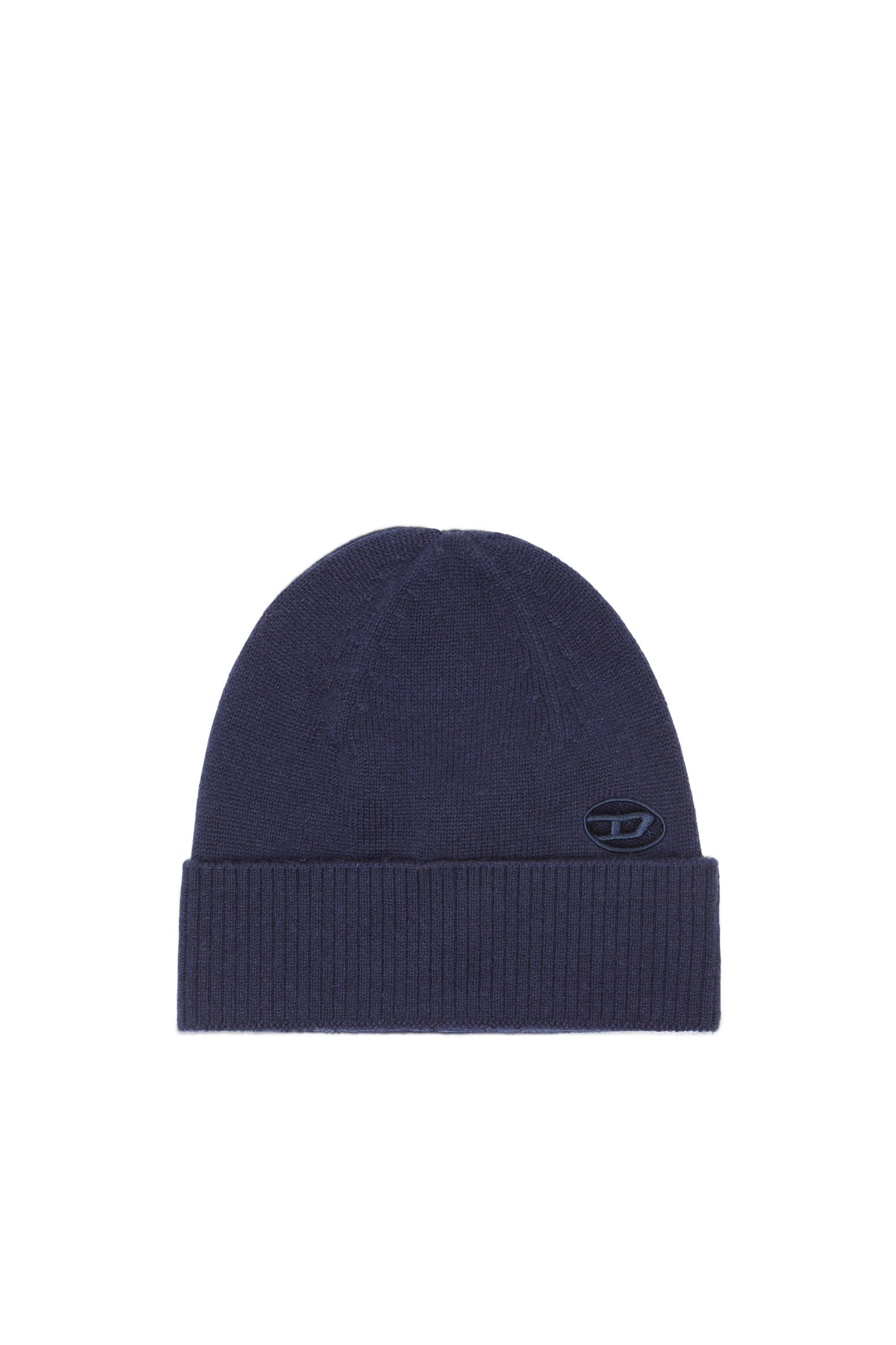 Diesel - K-REV, Gorro con parche Oval D bordado Unisex in Azul marino - 1