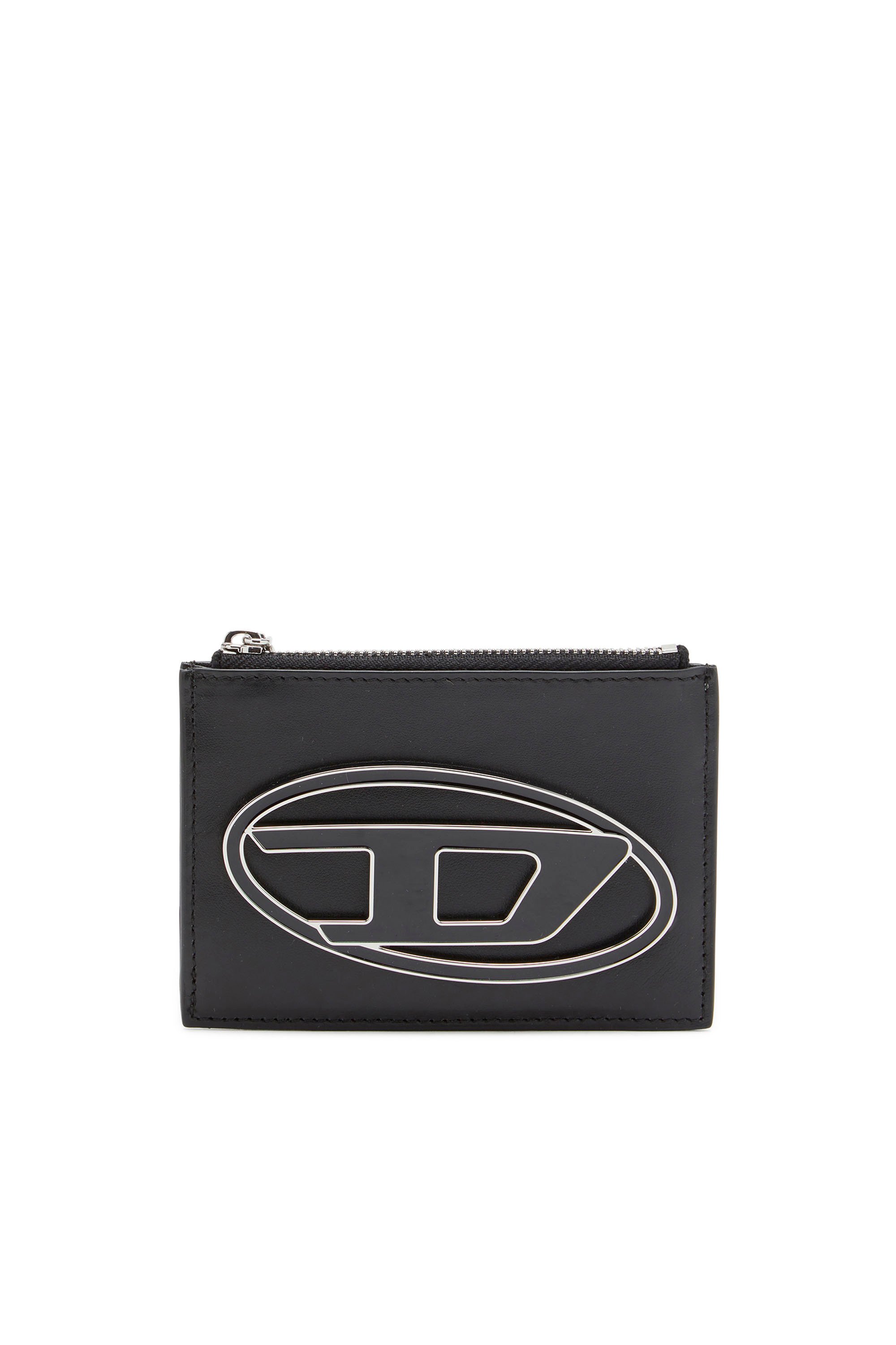 Diesel - 1DR CARD HOLDER I, Woman's Card holder in leather in Black - 1