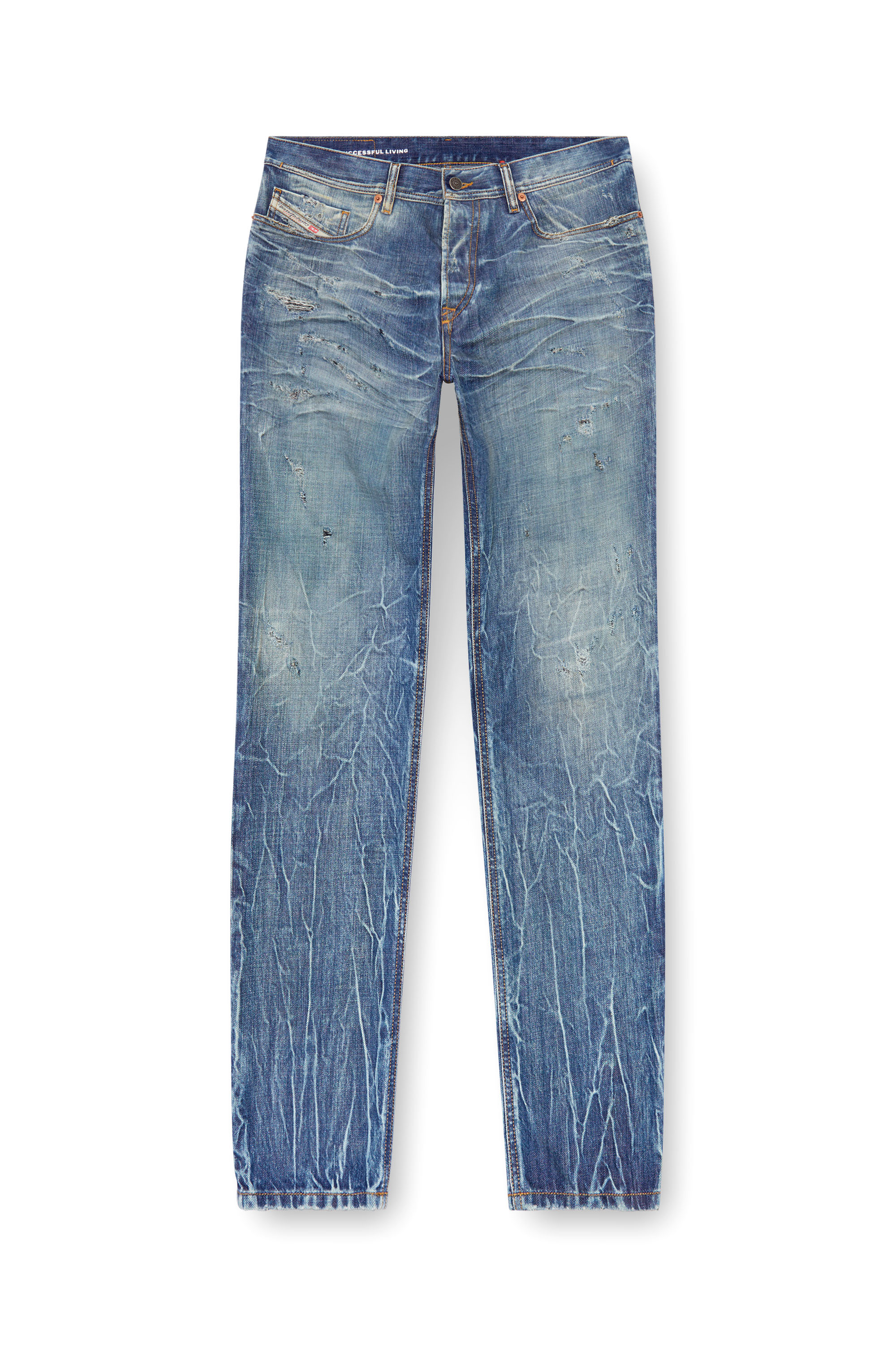 Diesel - Regular Jeans 2023 D-Finitive 09K37 Hombre, Azul medio - 3