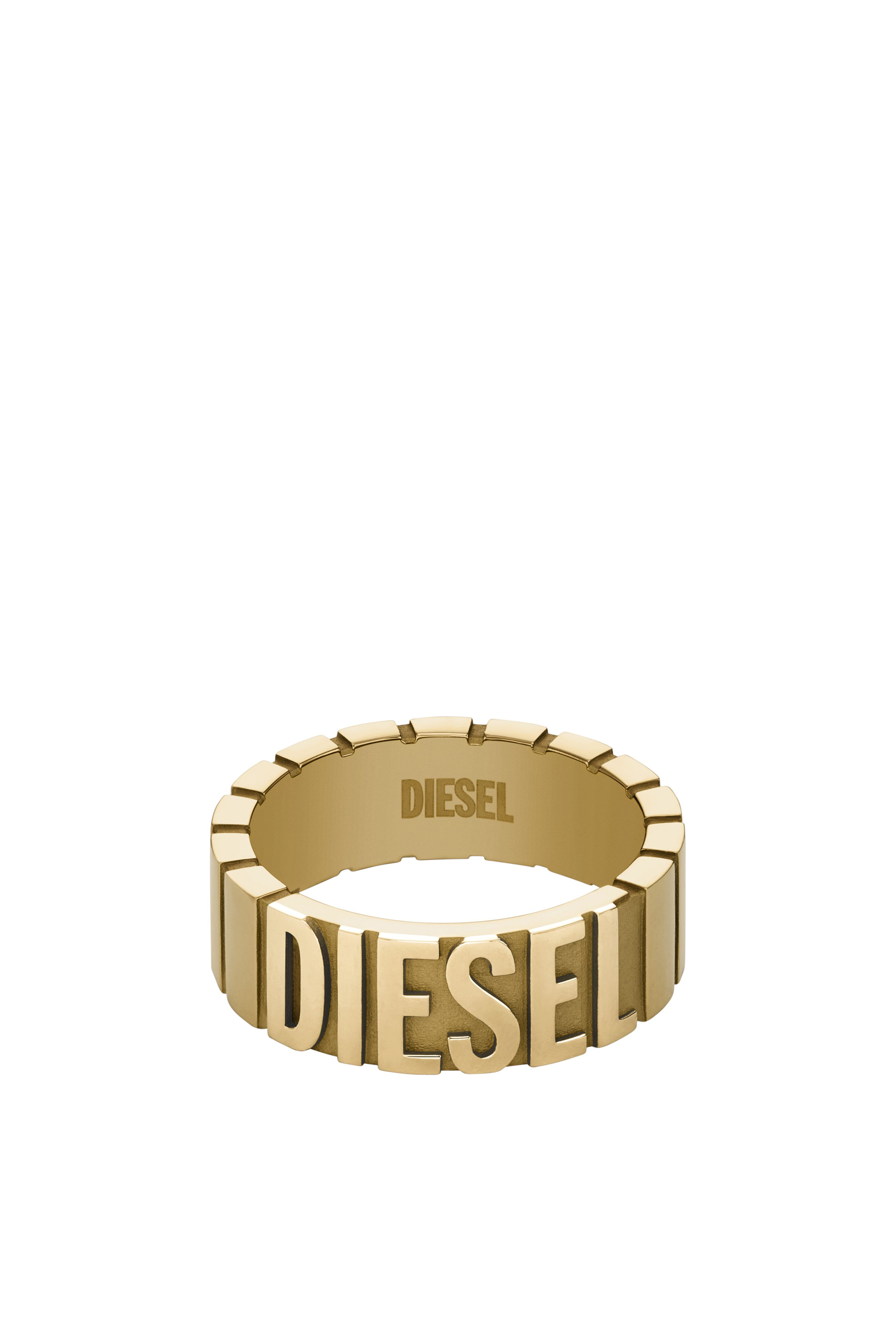 Diesel - DX1439, Unisex's Gold-tone stainless steel ring in Gold - 2