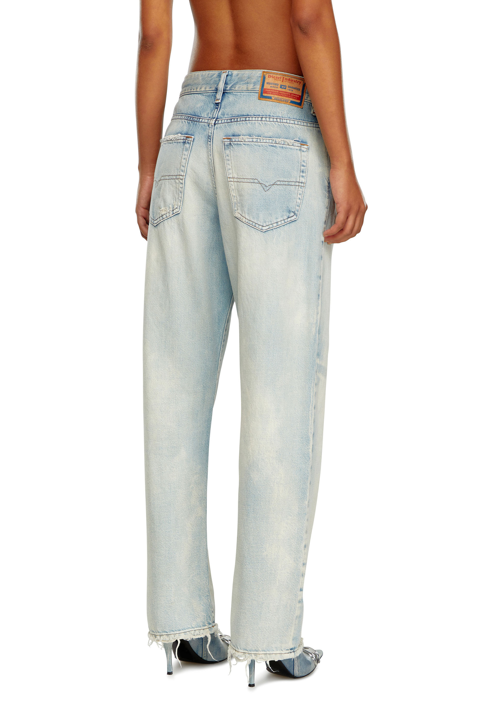 Diesel - Regular Jeans 1999 D-Reggy 09J89 Mujer, Azul Claro - 4