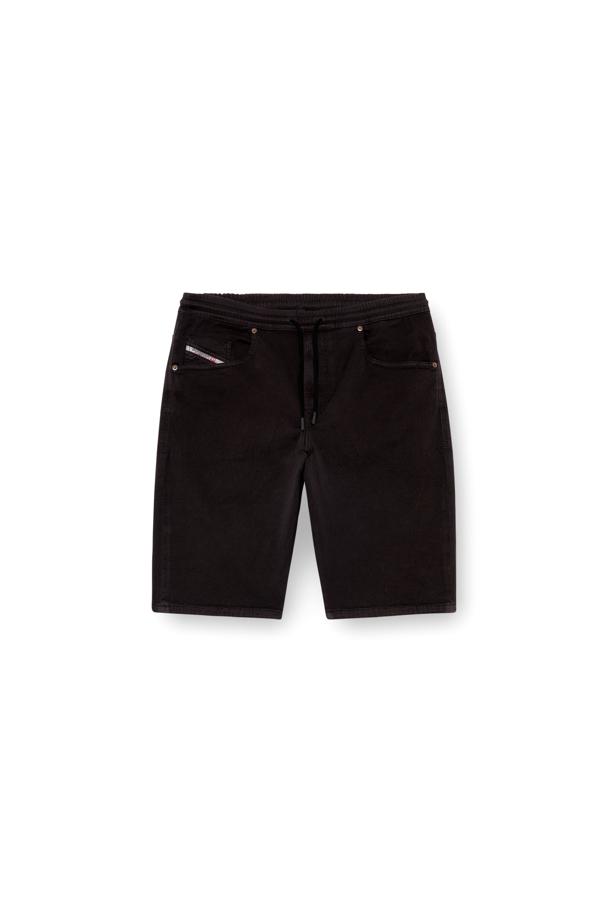 Diesel - 2033 D-KROOLEY-SHORT JOGG, Pantalones cortos chinos en JoggJeans Hombre in Negro - 4