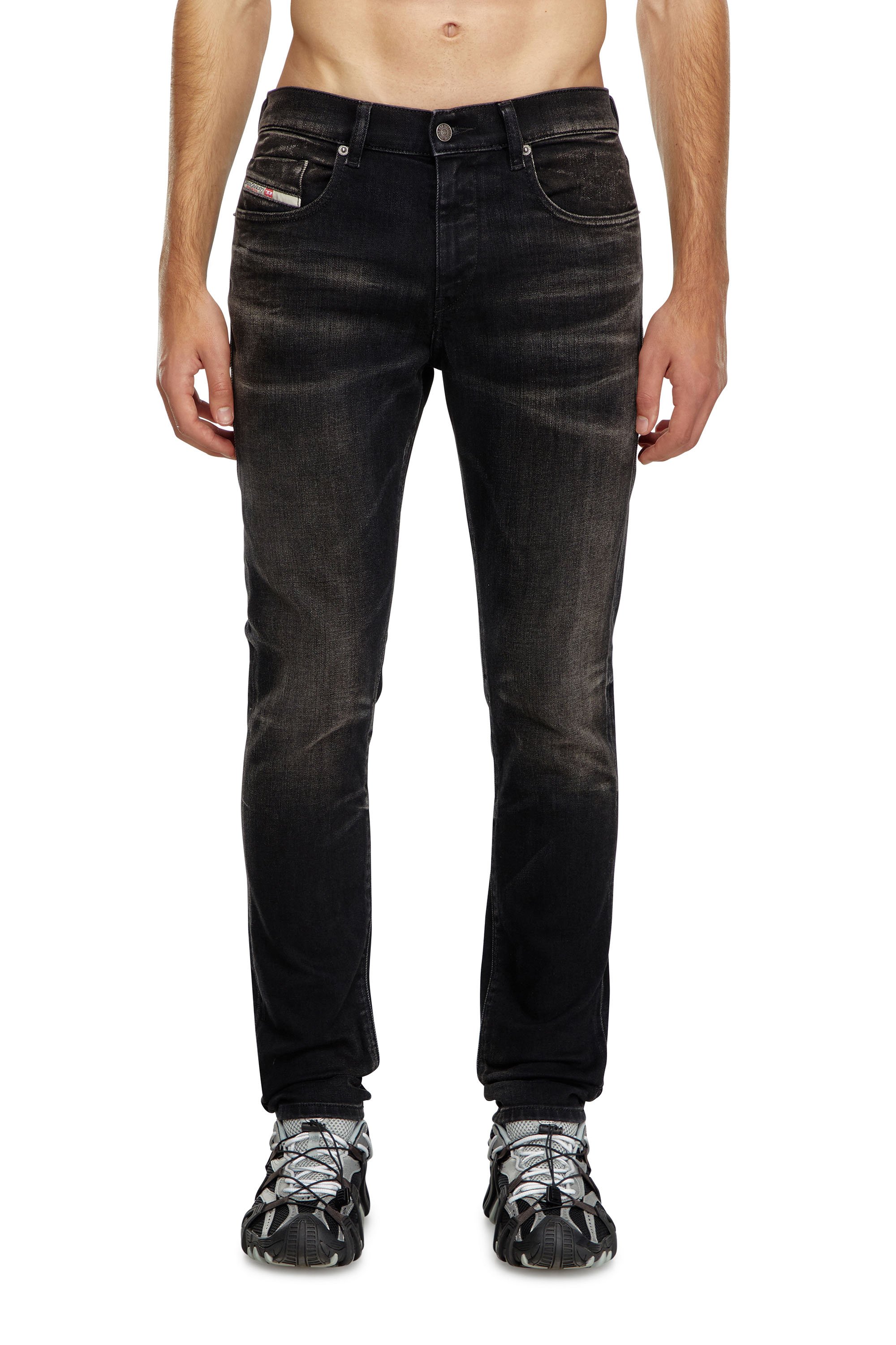 Diesel - Slim Jeans 2019 D-Strukt 09J53 Hombre, Negro/Gris oscuro - 1