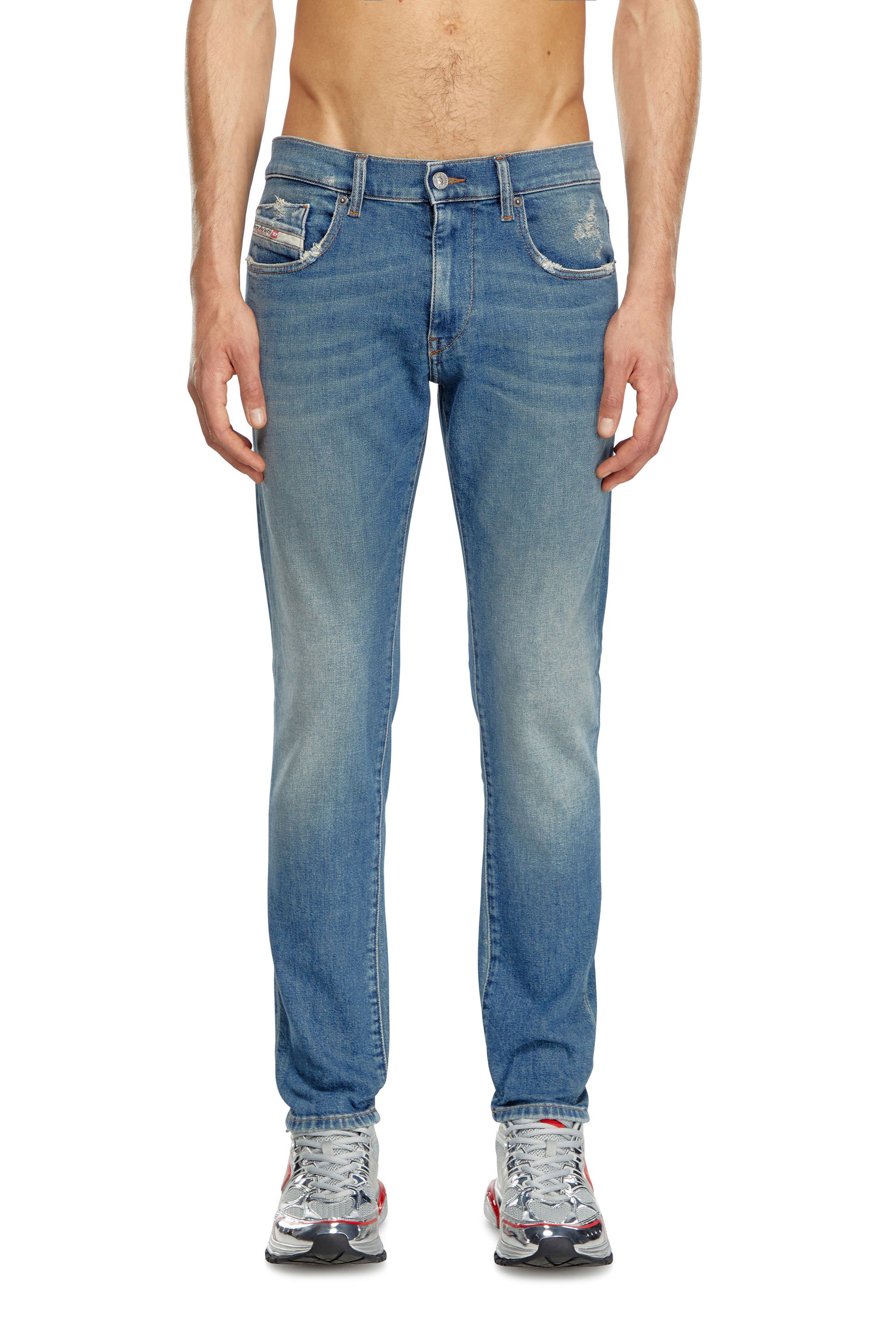 Diesel - Man's Slim Jeans 2019 D-Strukt 0GRDG, Light Blue - 2