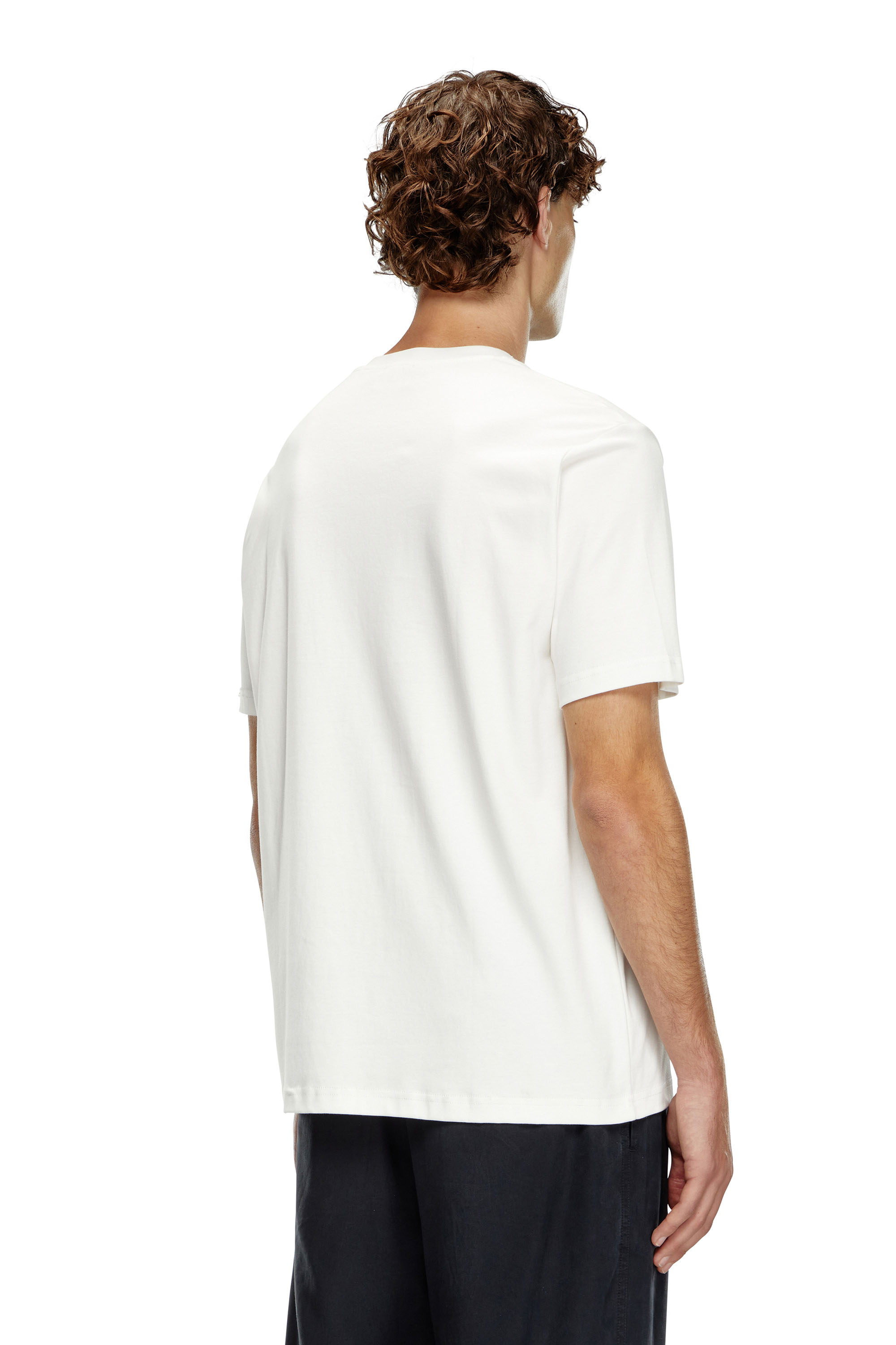 Diesel - T-JUST-DOVAL-PJ, Camiseta con parche oval D Hombre in Blanco - 2