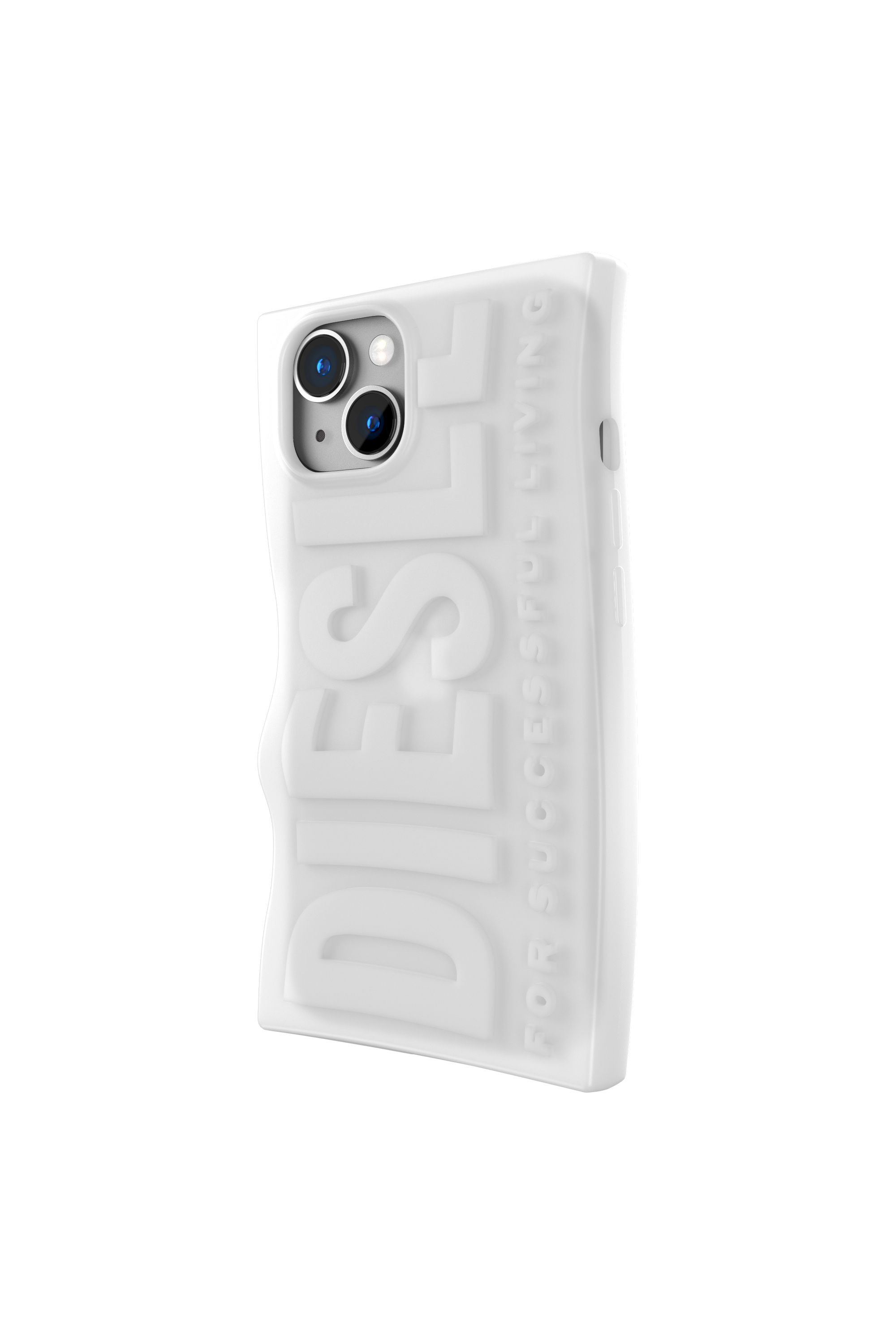 Diesel - 54122 MOULDED CASE, Unisex's D By case iPhone 13/iPhone 14 in White - 4