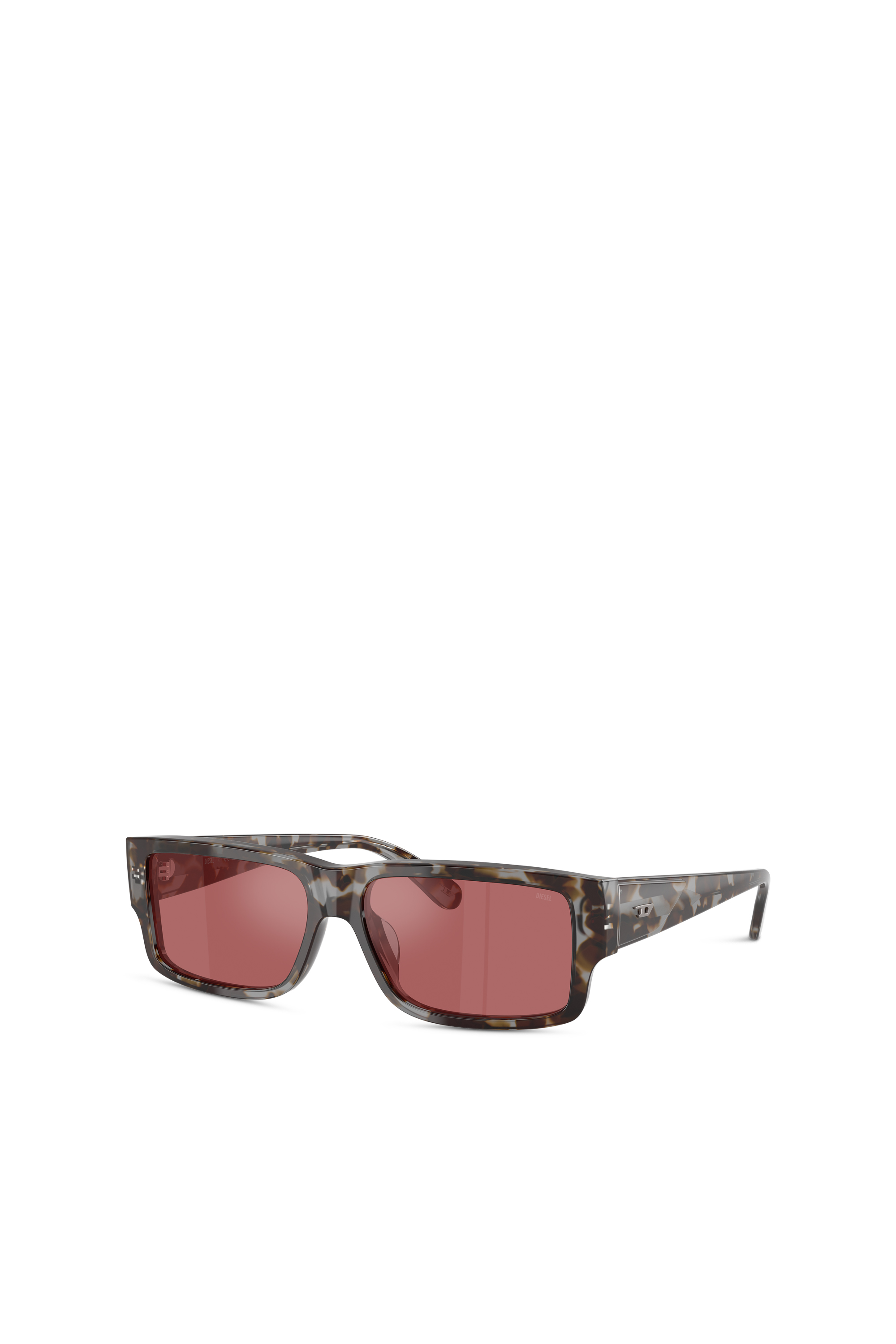 Diesel - 0DL2003, Gafas rectangulares Hombre in Rojo - 4