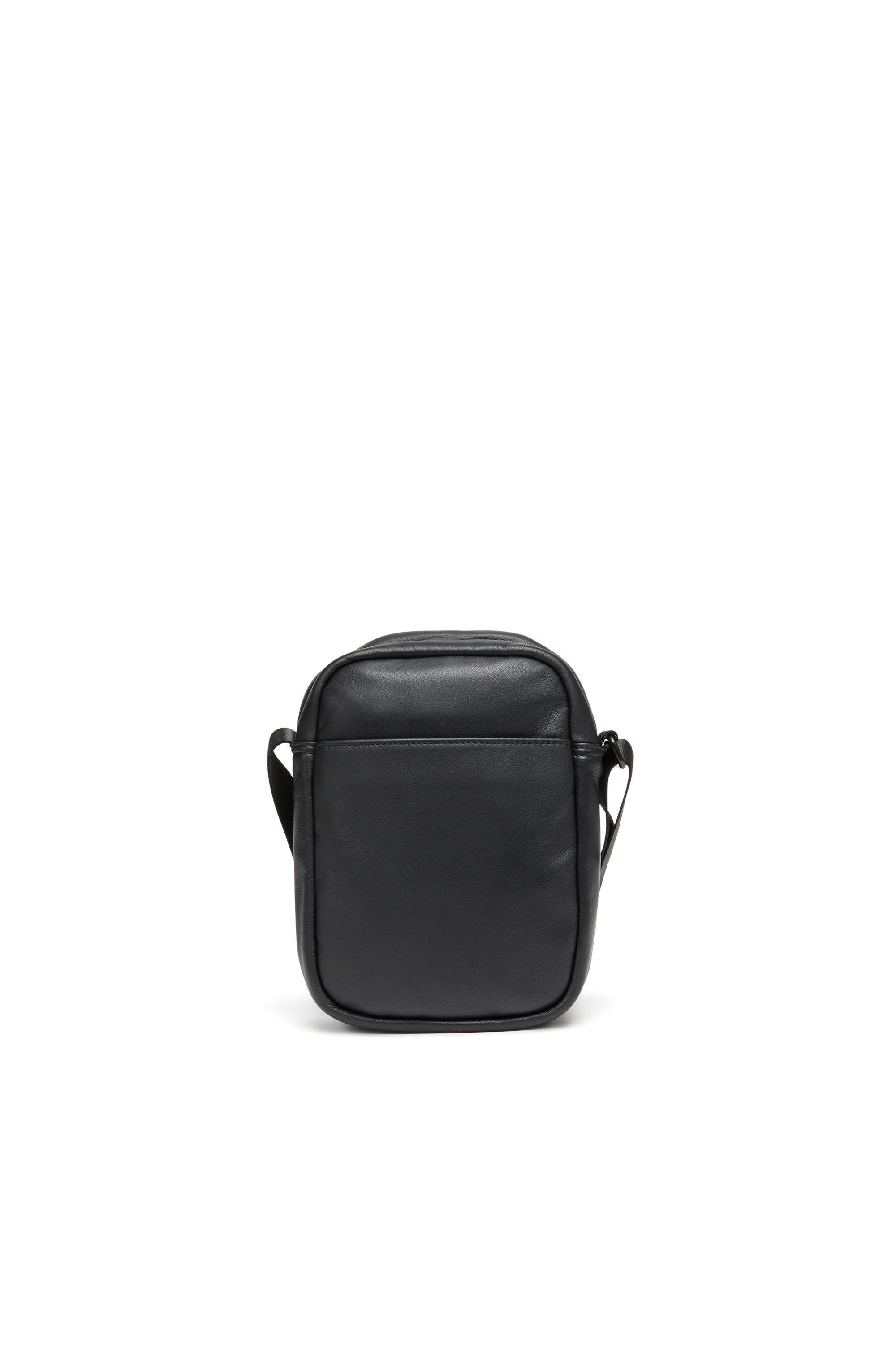 Diesel - RAVE CROSSBODY, Man's Rave-Leather crossbody bag with metal D in Black - 2