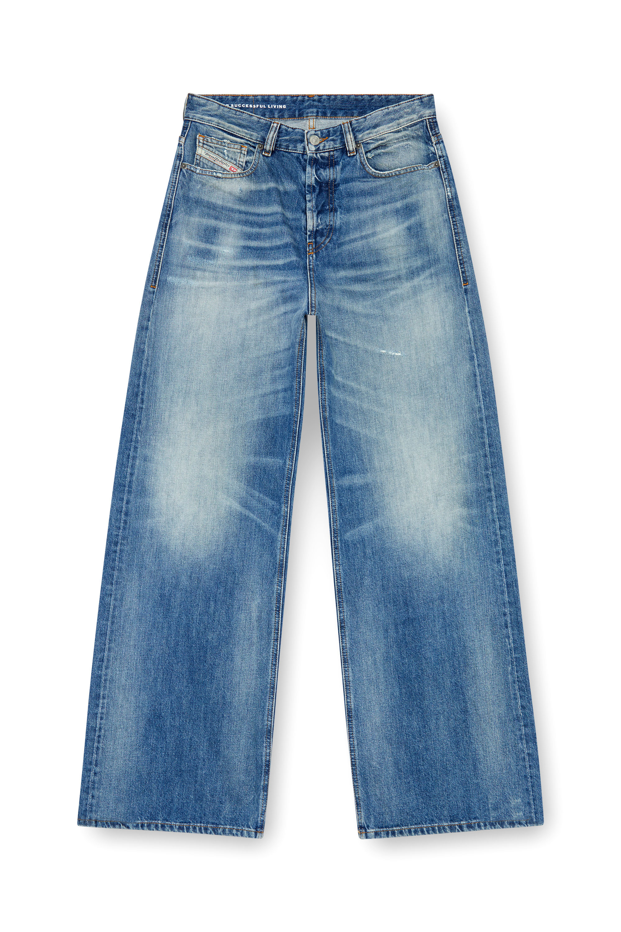 Diesel - Woman's Relaxed Jeans 1996 D-Sire 09J86, Medium blue - 1