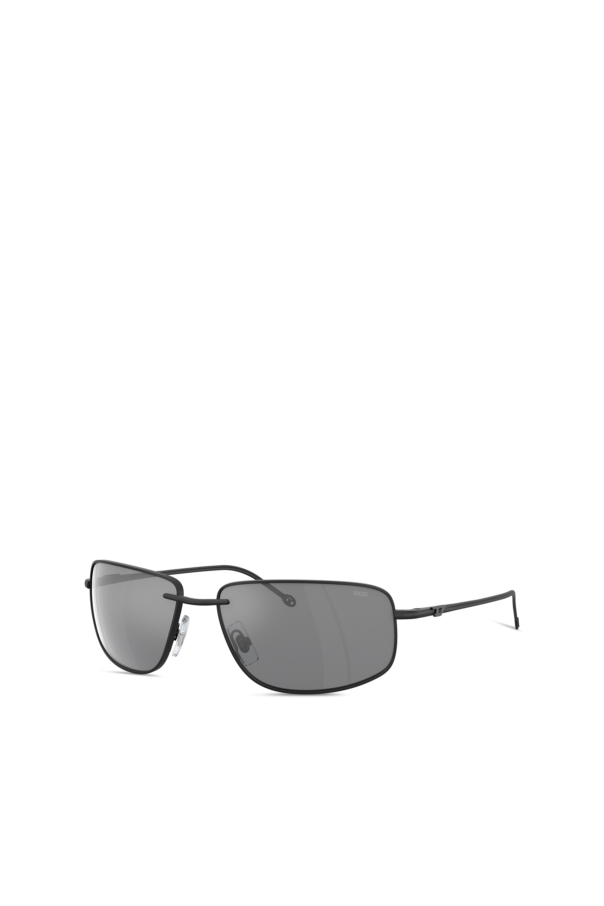 Diesel - 0DL1005, Unisex's Racer shape sunglasses in metal in Black - 4