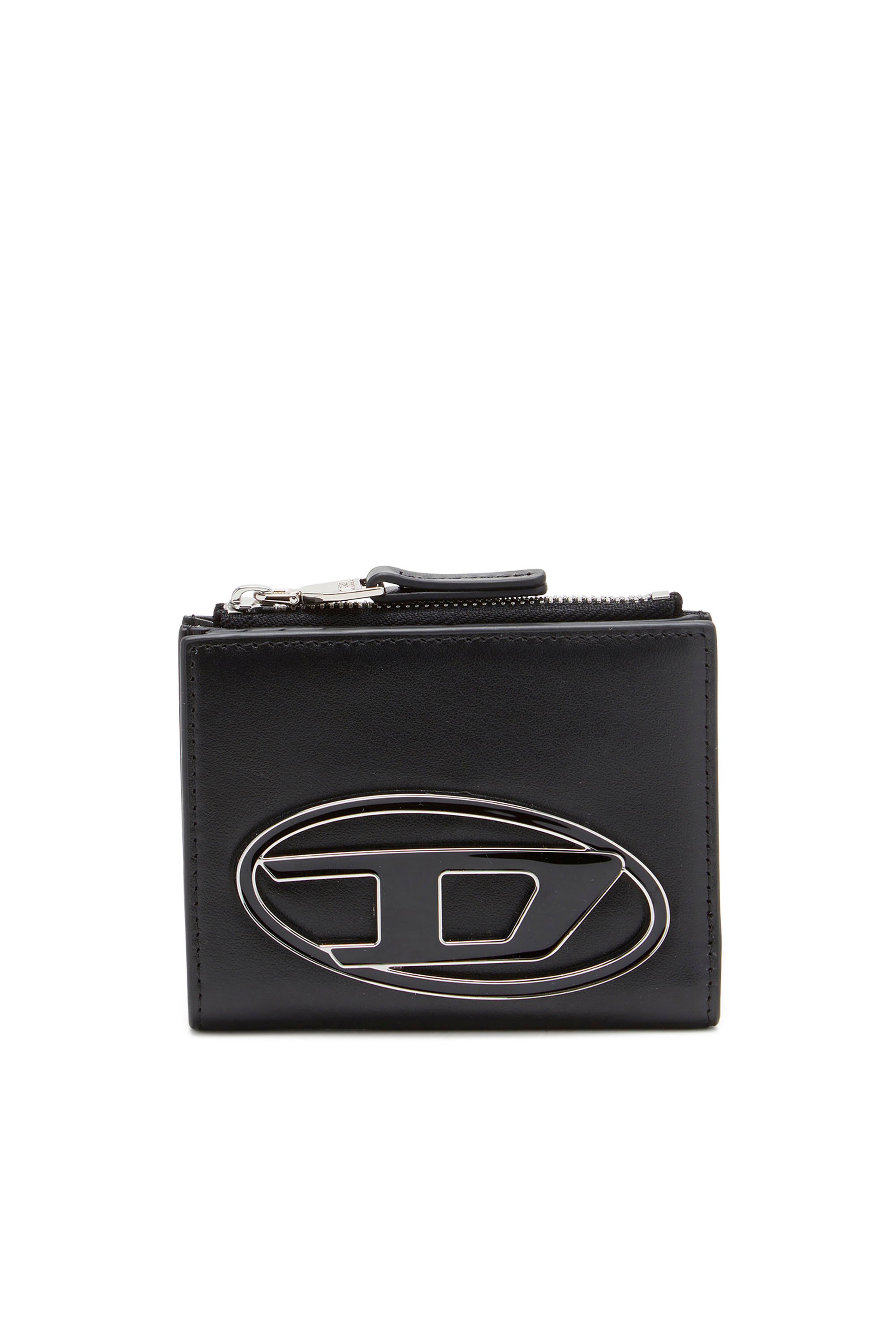 Diesel - 1DR BI-FOLD ZIP II, Tarjetero de cuero Mujer in Negro - 1