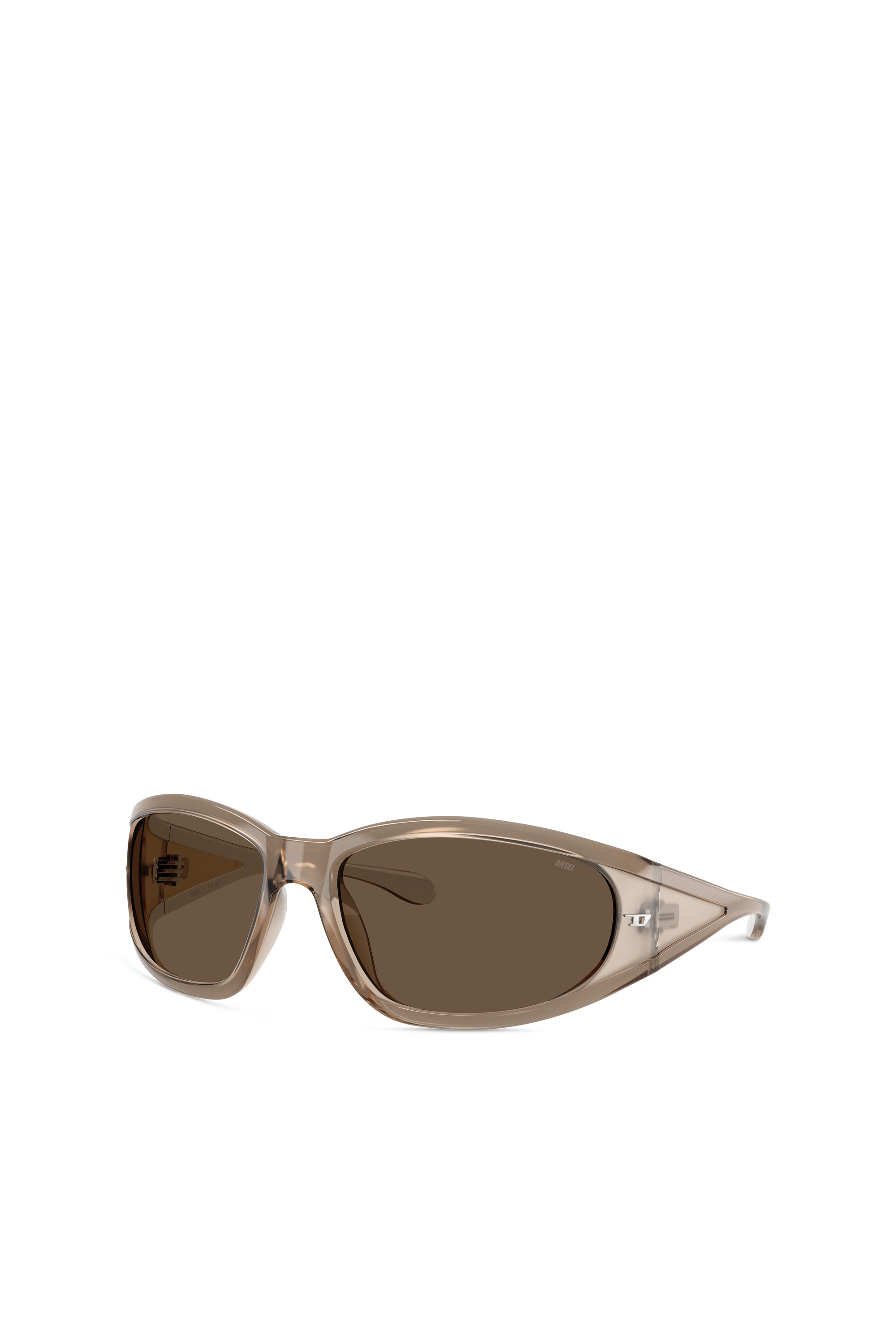 Diesel - 0DL3002, Gafas de sol rectangulares en acetato Unisex in Marrón - 4