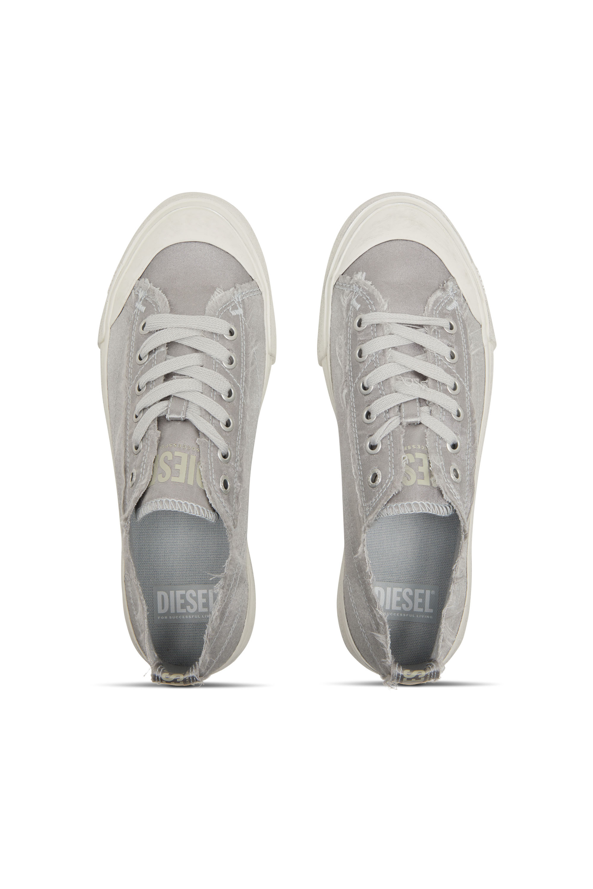 Diesel - S-ATHOS LOW W, S-Athos Low-Deportivas de satén desgastado Mujer in Gris - 5